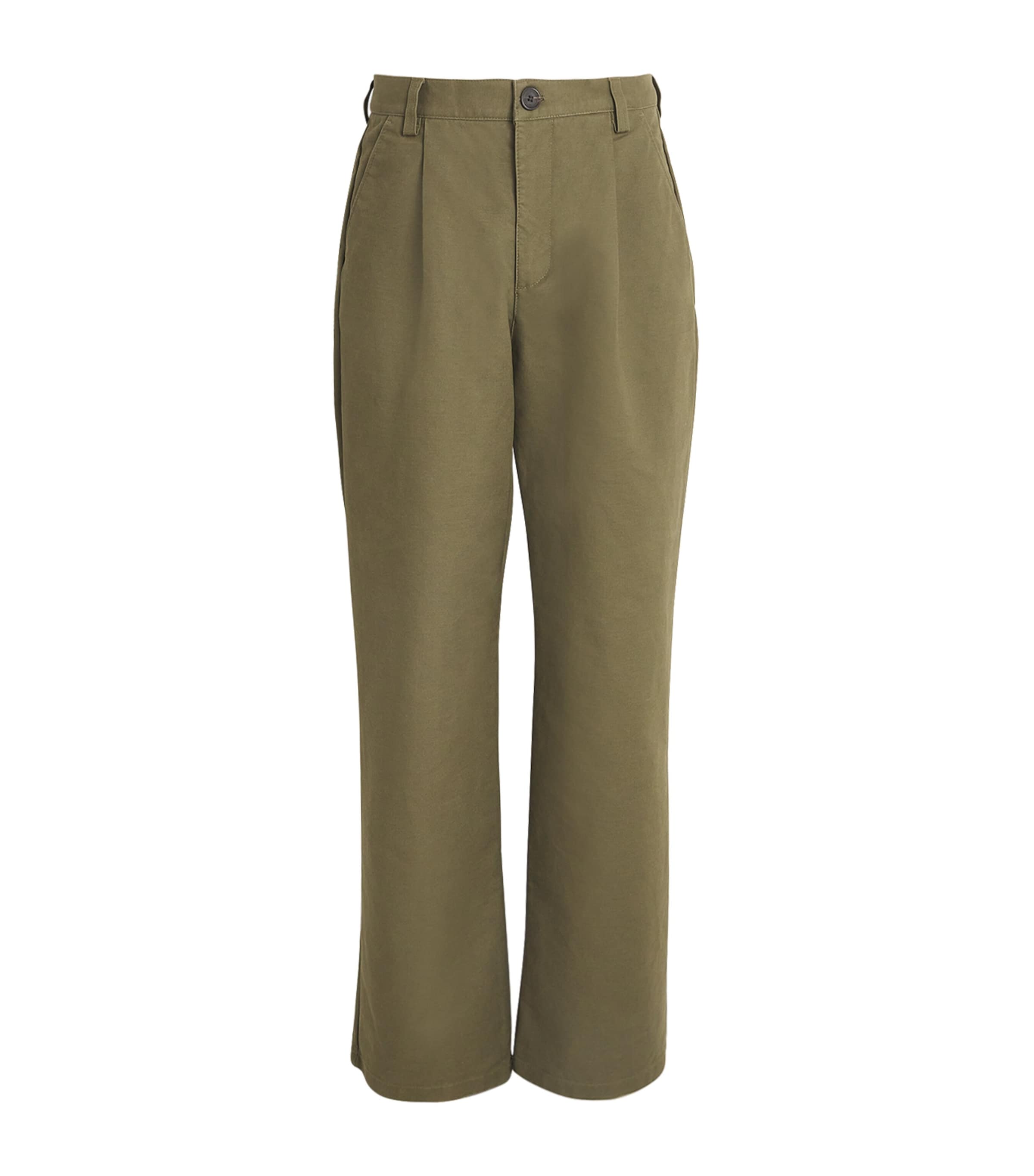 Oliver Spencer Orsman Wide-leg Trousers In Green