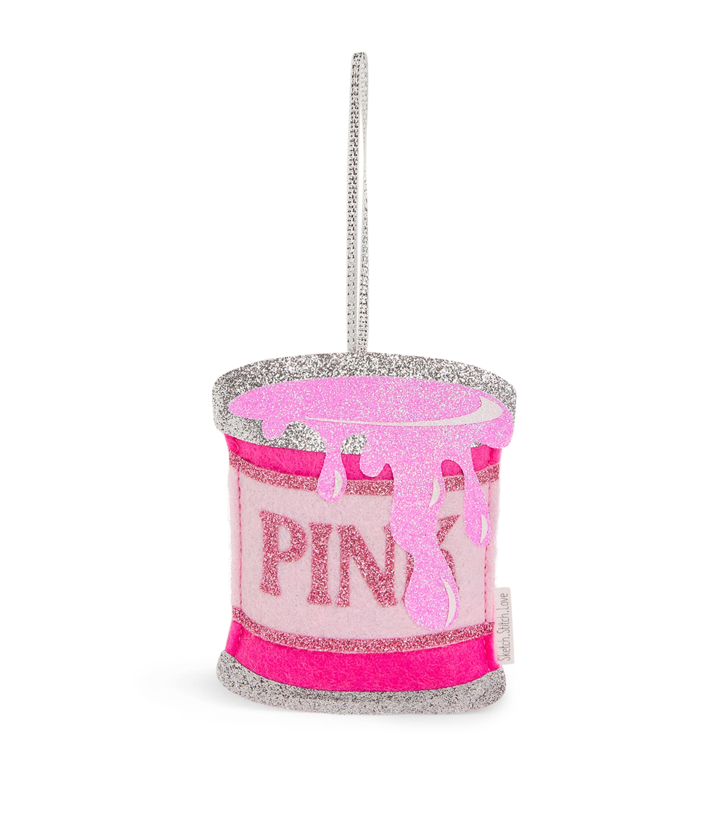 Sketch.switch.love Paint Tin Tree Decoration In Pink