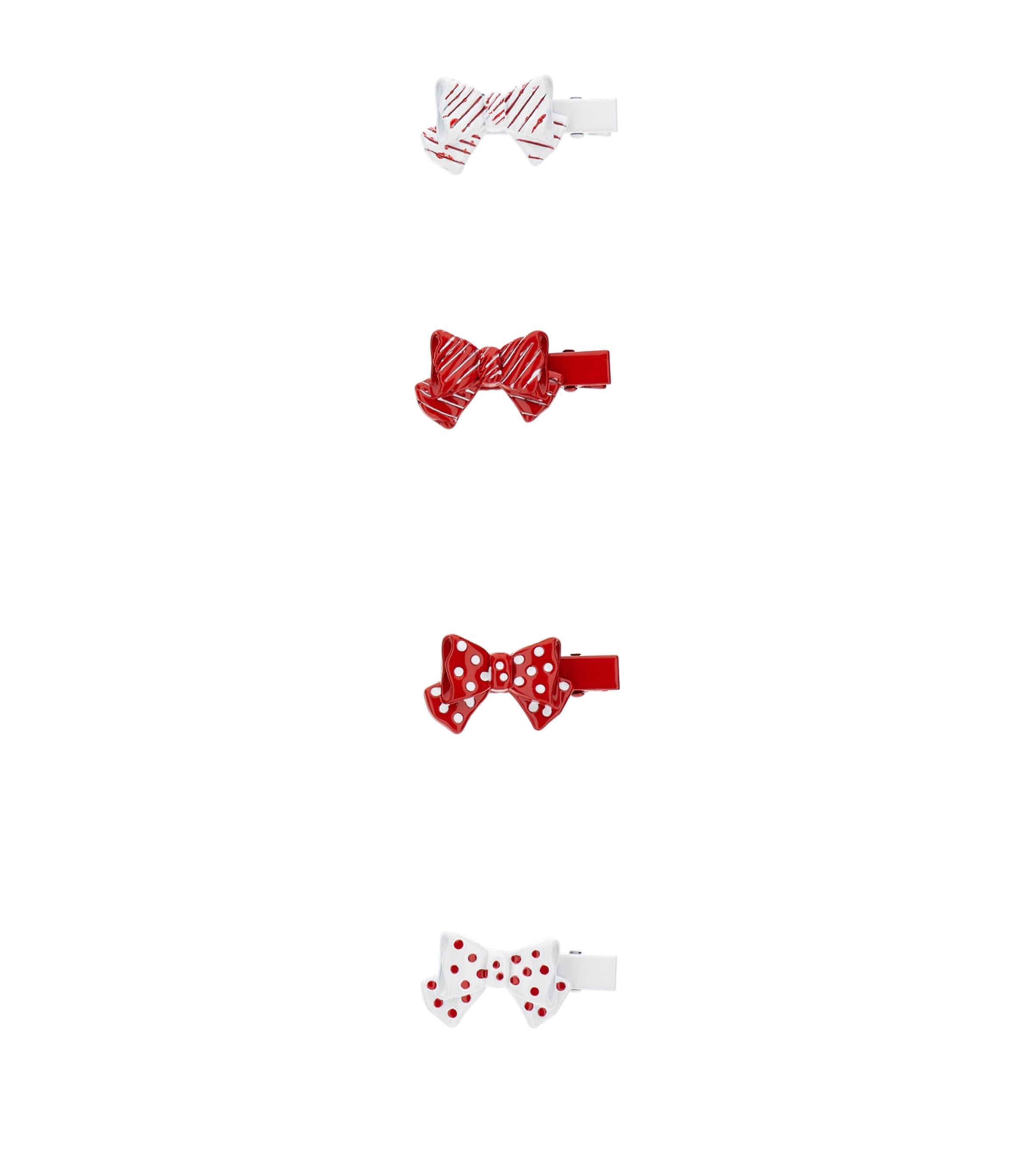 Bow Hair Clips (Pack of 4) ROSSO Image 1