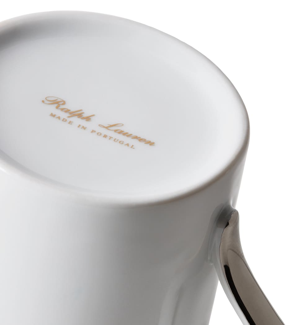 Wilshire Creamer Jug and Sugar Pot Set SILVER/WHITE Image 2