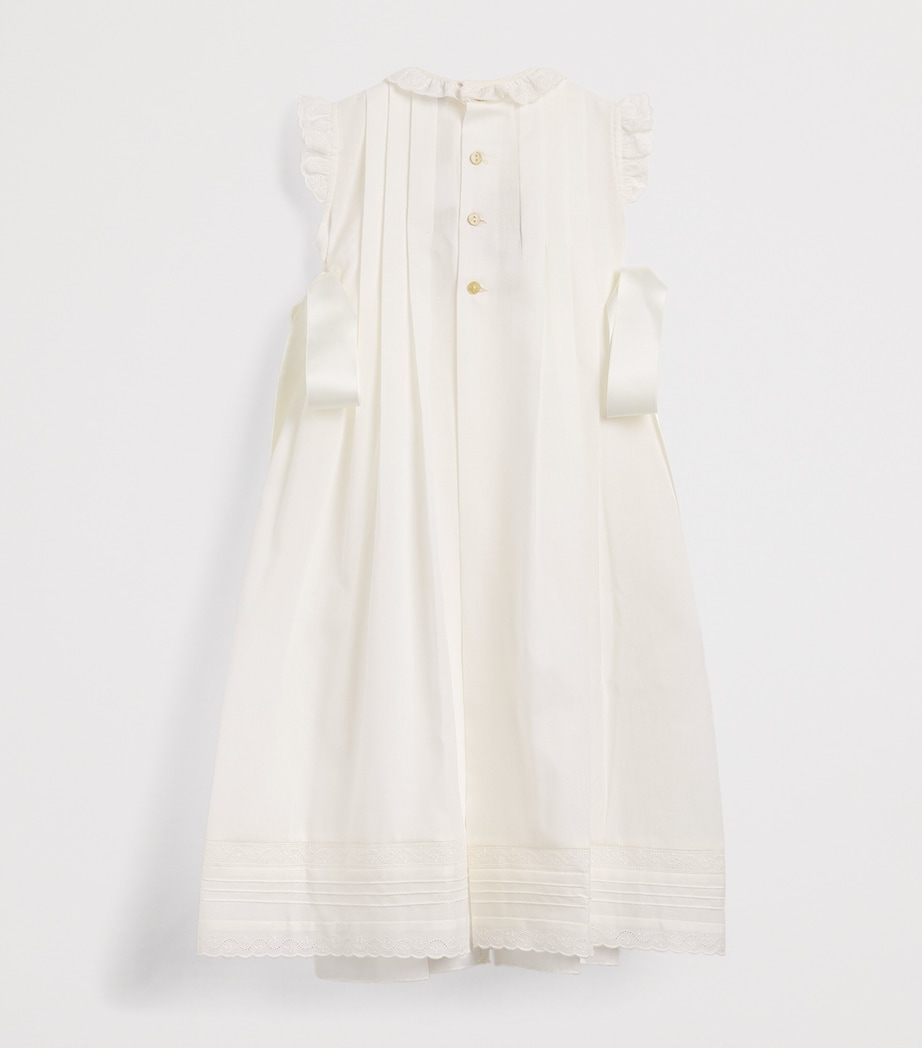 PEPA LONDON Embroidered Christening Gown (3-18 Months) Ivory Image 2
