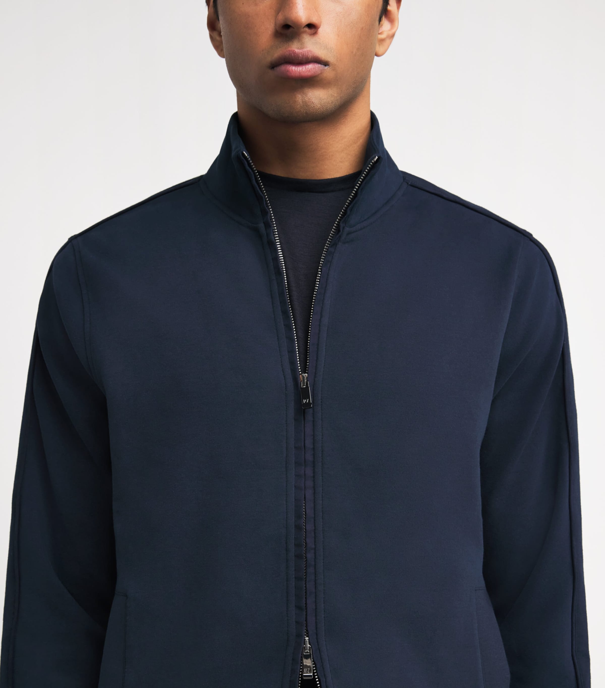 Cotton-Blend Zip-Up Sweatshirt 16 BLUE NAVY Image 6