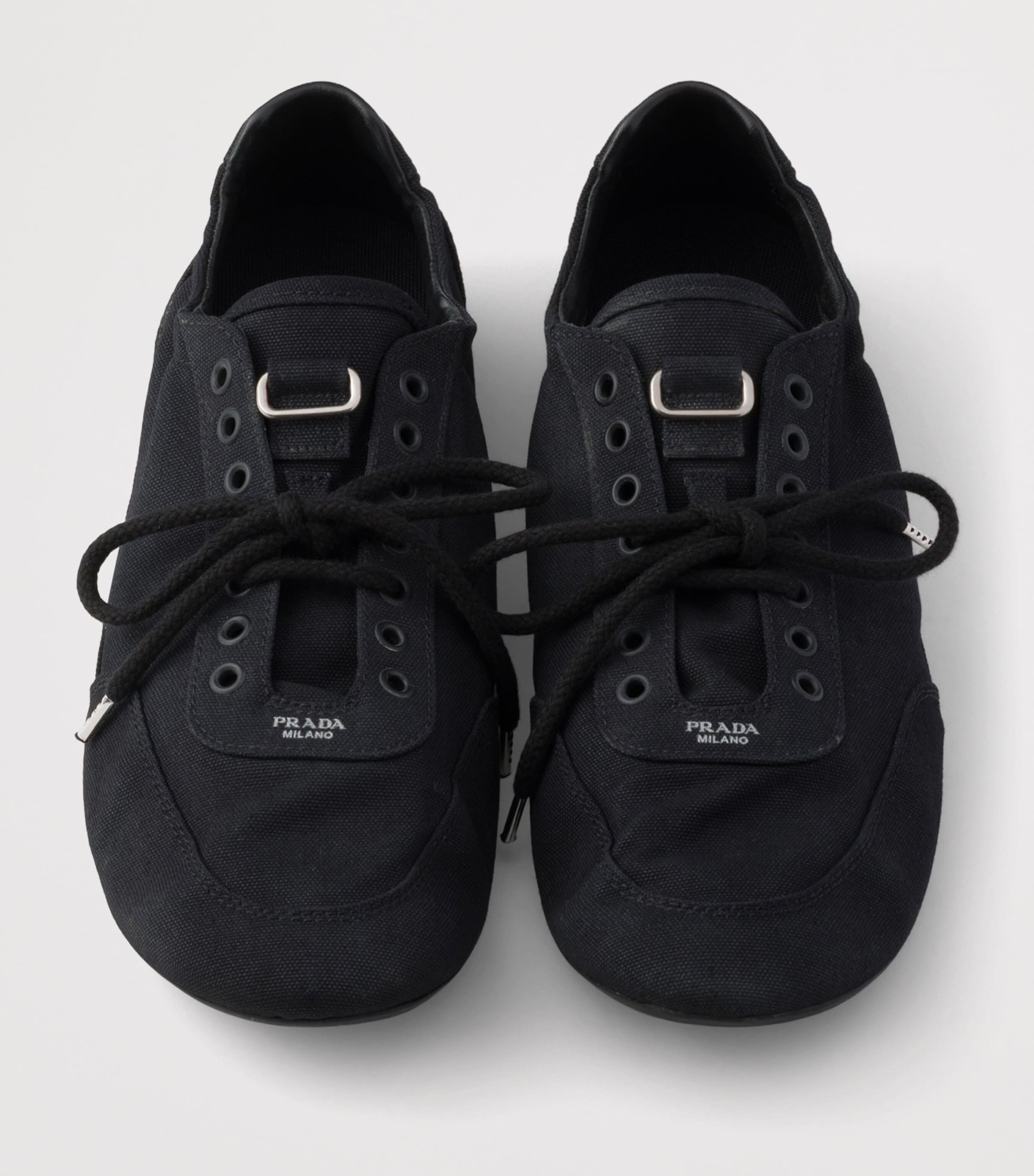 Prada Canvas Collapse Sneakers Image 3