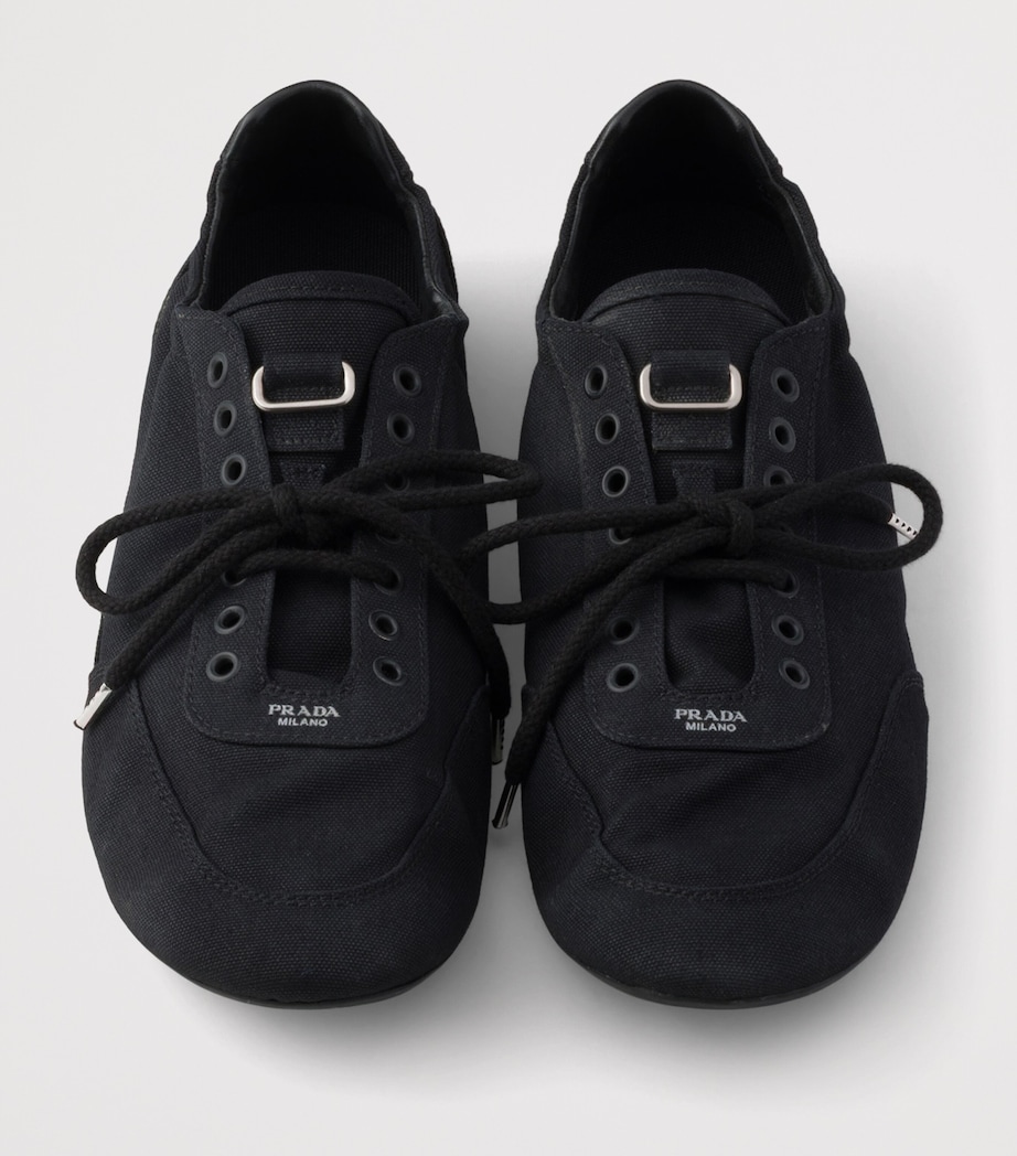Prada Canvas Collapse Sneakers Image 3