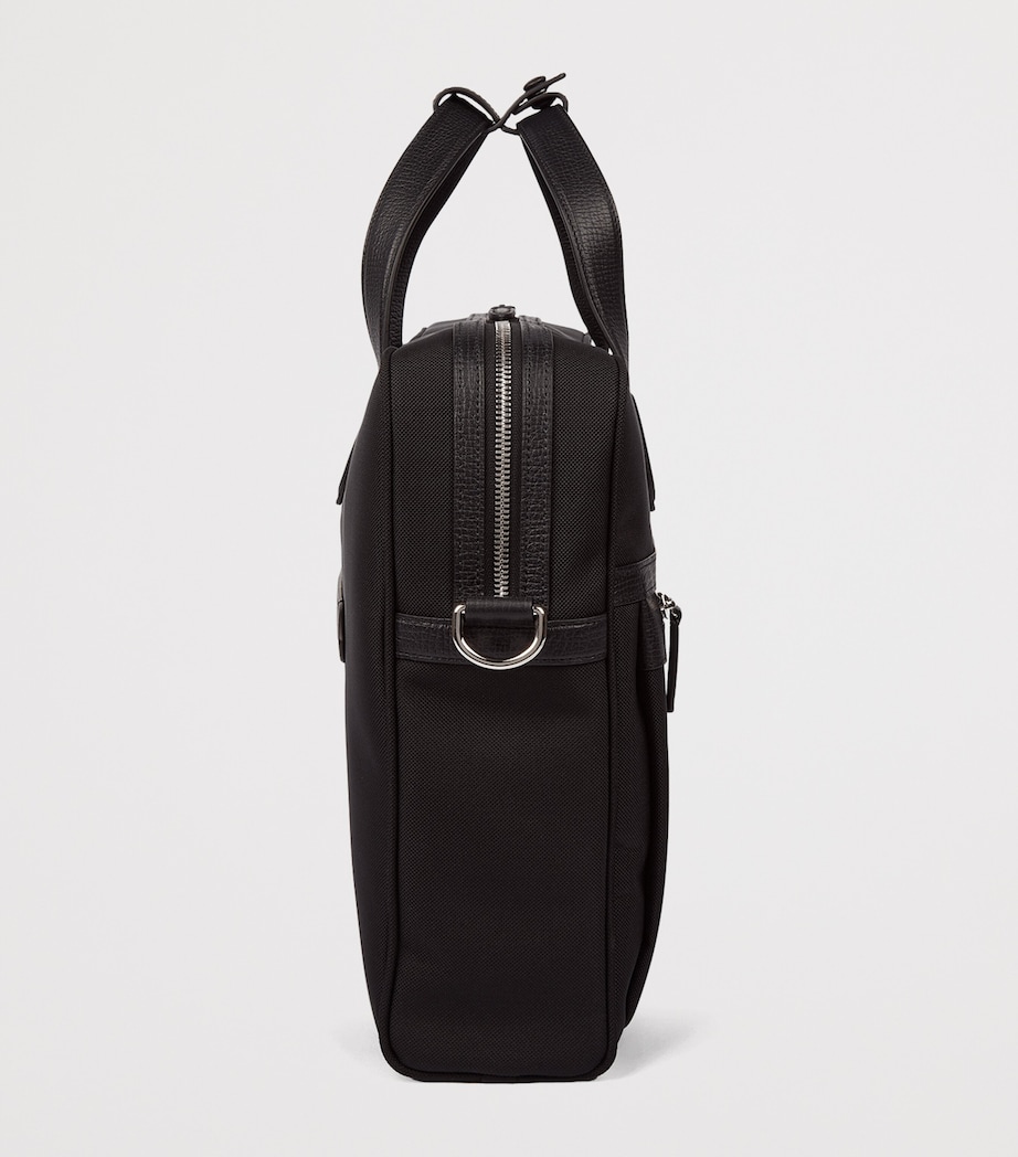 Smythson Slim Canvas Norton Briefcase Black Image 4