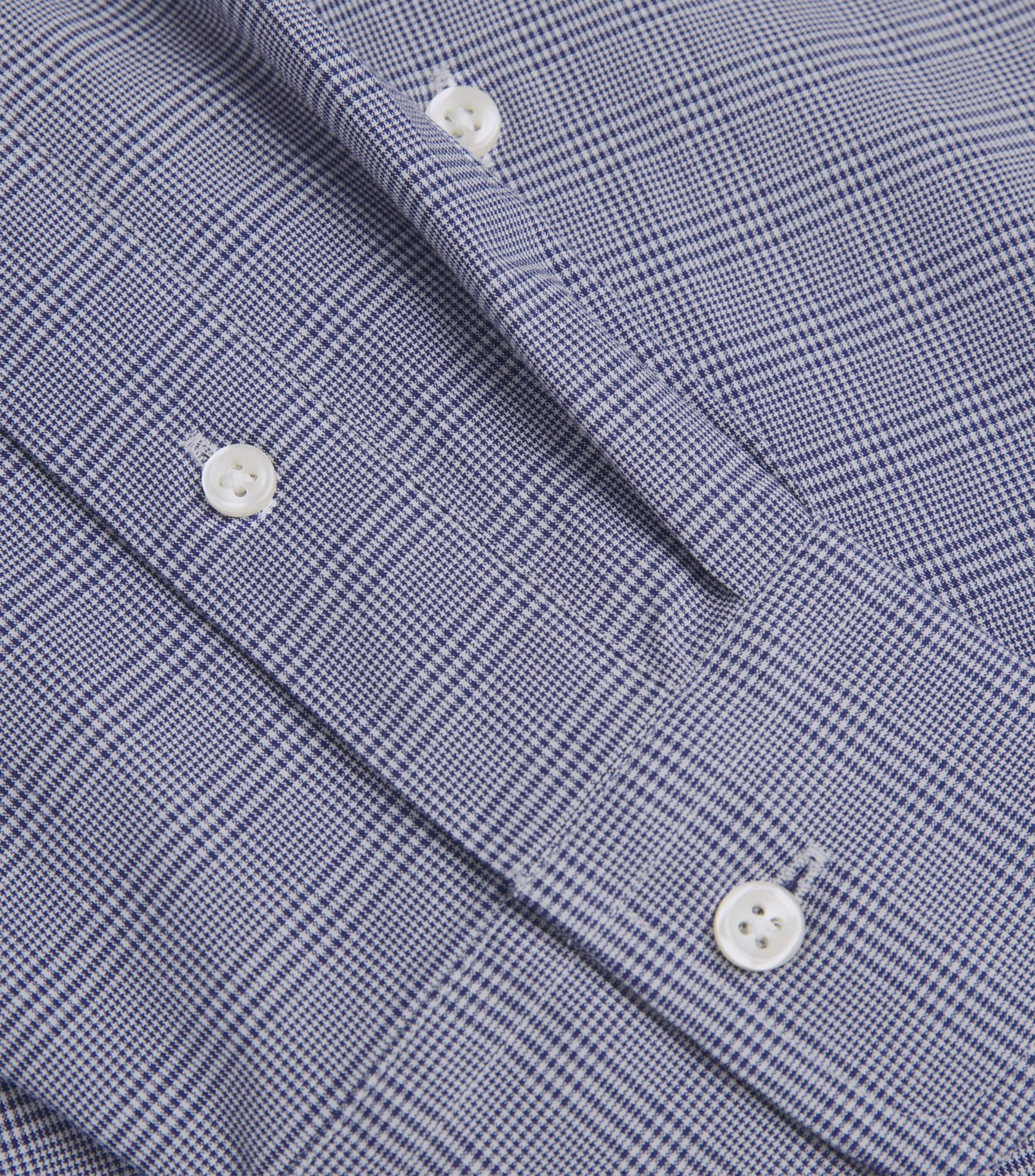 Polo Ralph Lauren Mens Cotton-Blend Check Shirt Blue Image 5