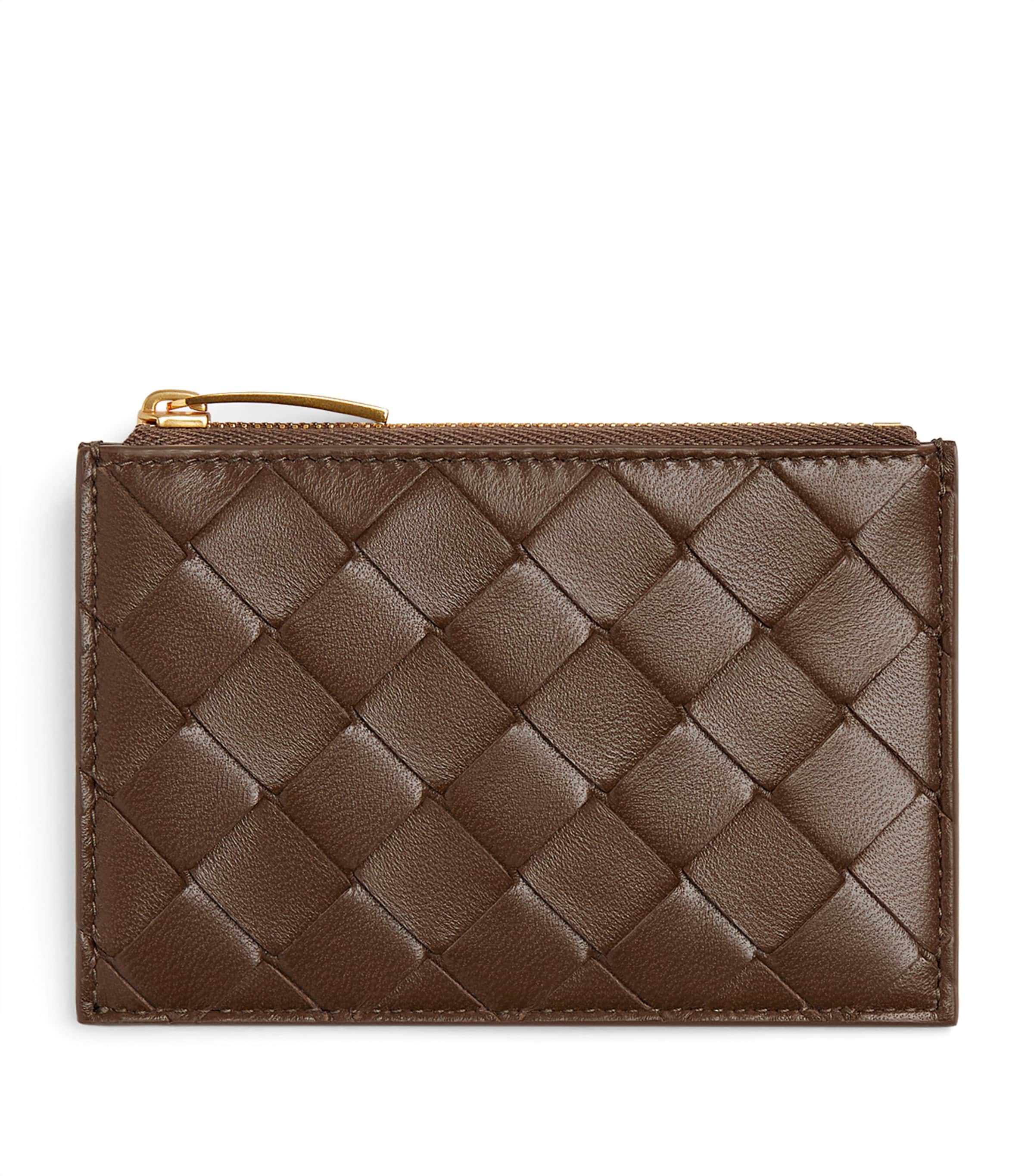Leather Intrecciato Zipped Card Case 2863 Image 1