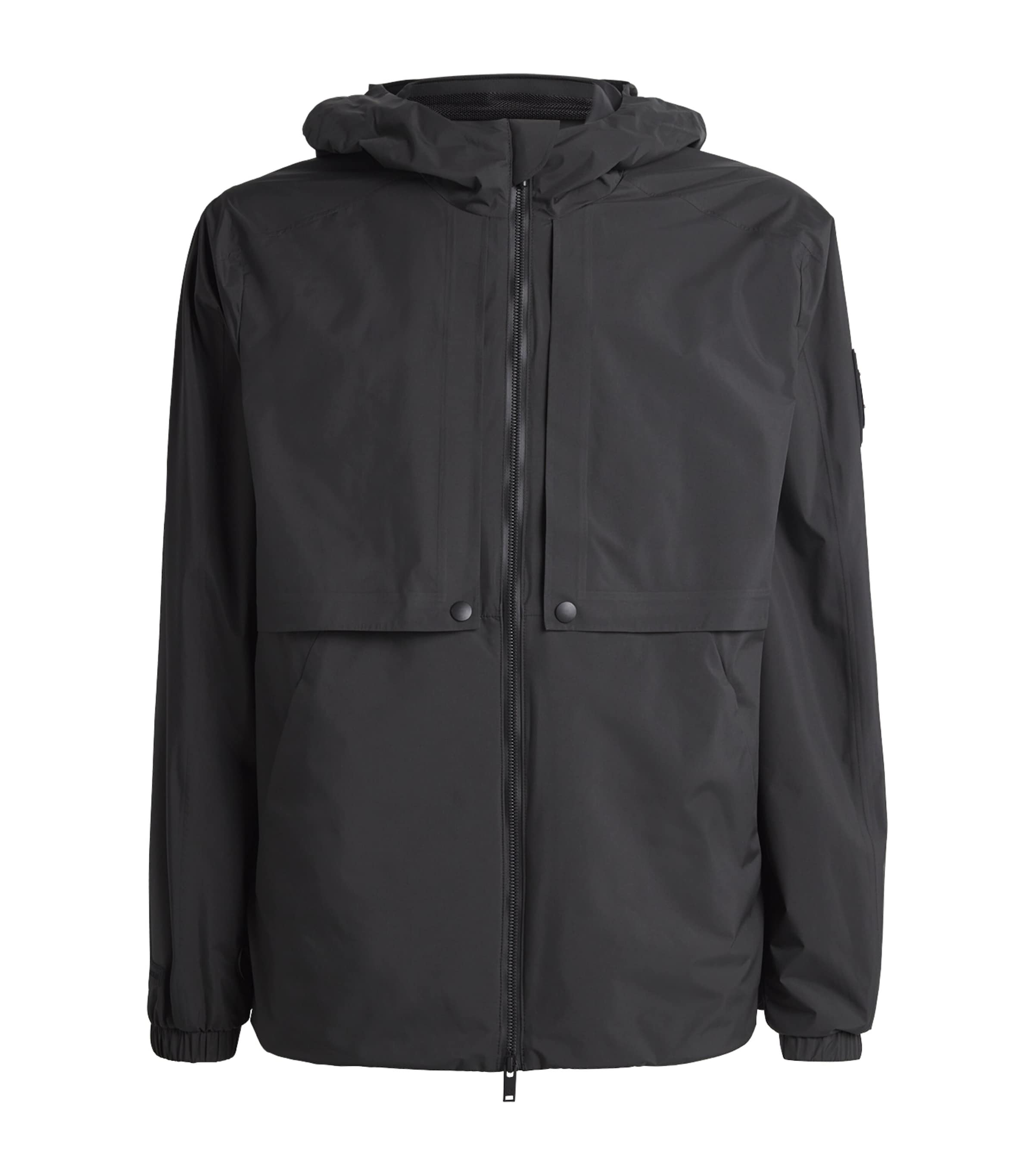 Moose Knuckles Packable Knox Rain Jacket In Black