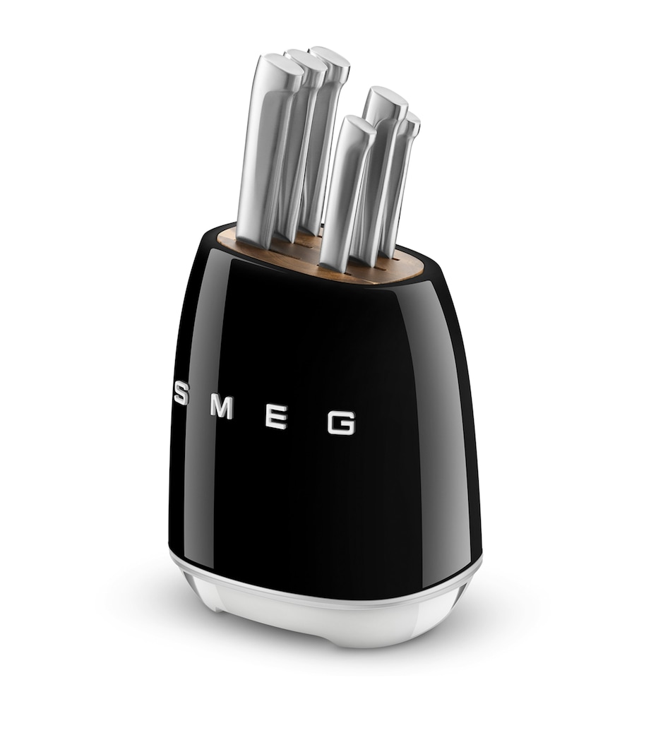 6-Piece Knife Block Set BLACK Image 3