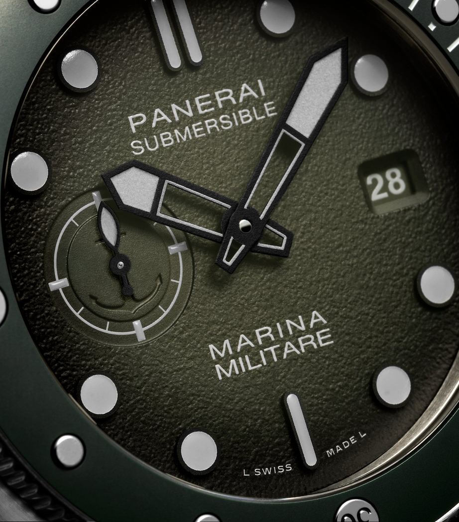 Stainless Steel Submersible Marina Militare Watch 44mm GREEN Image 5