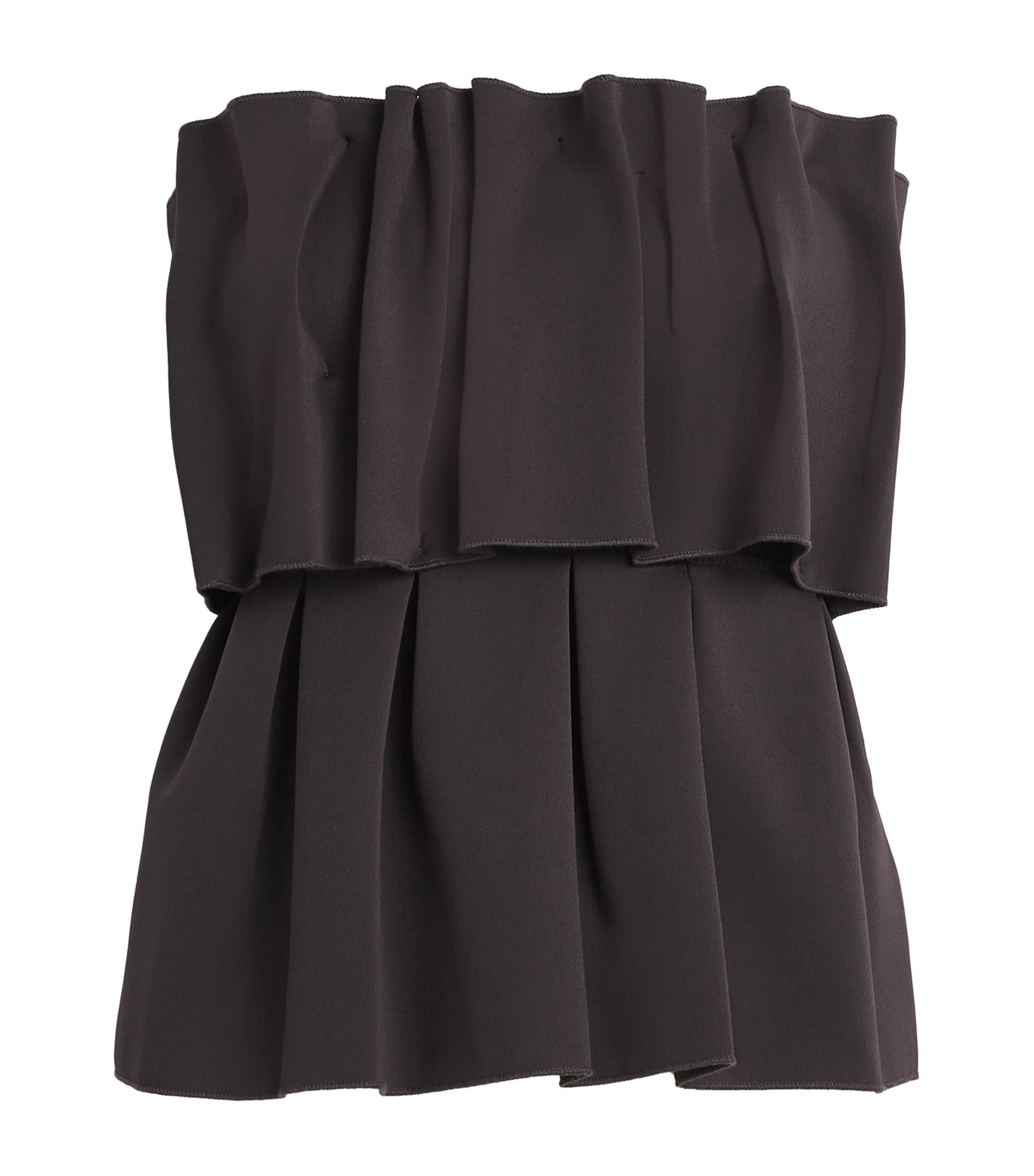 House Of Dagmar Sculpted Tube Top Chocolate Brown In Brown