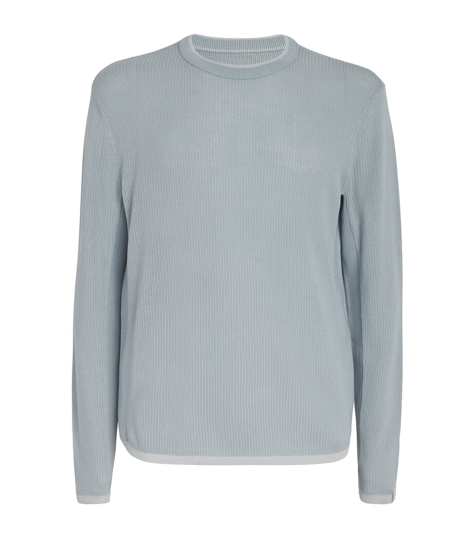 Cotton-Blend Sweatshirt LTBLUE Image 1