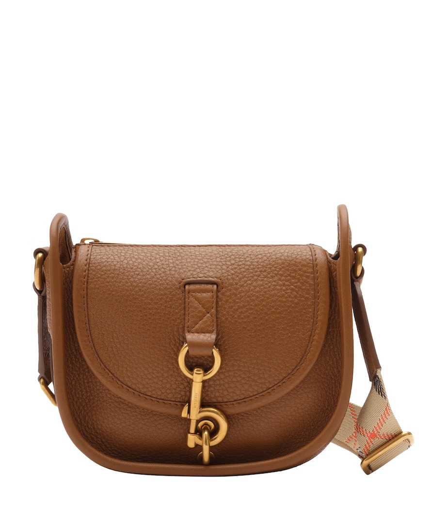 Burberry Mini Calfskin B Clip Messenger Bag Hazel Image 1