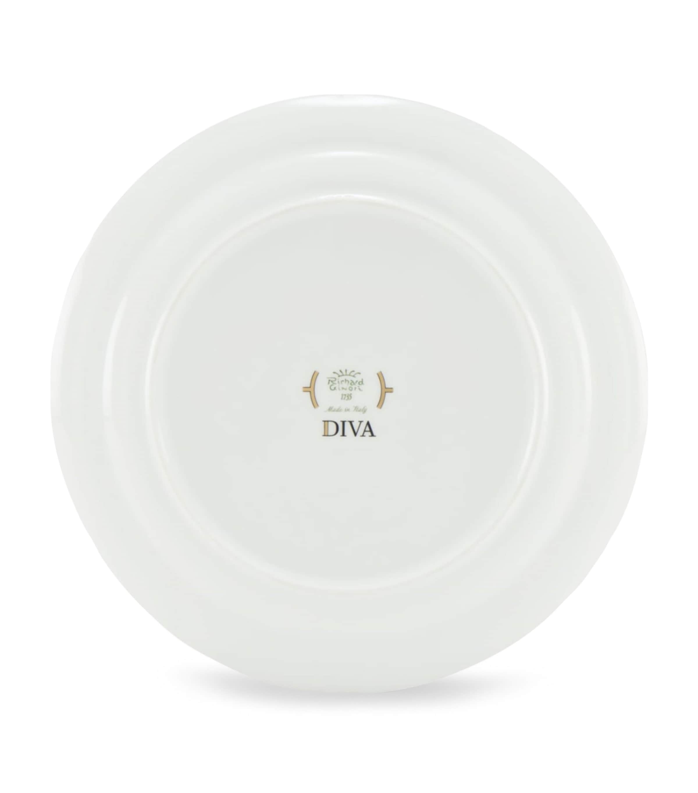 GINORI 1735 Porcelain Colonna Diva Verde Dinner Plate (27cm) Image 3