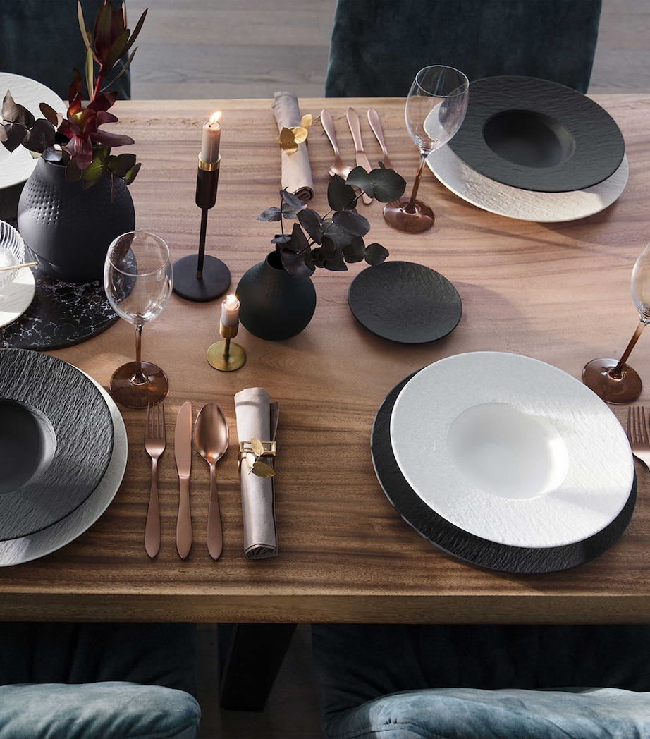 Porcelain Manufacture Rock Plate Set WHITE Image 3