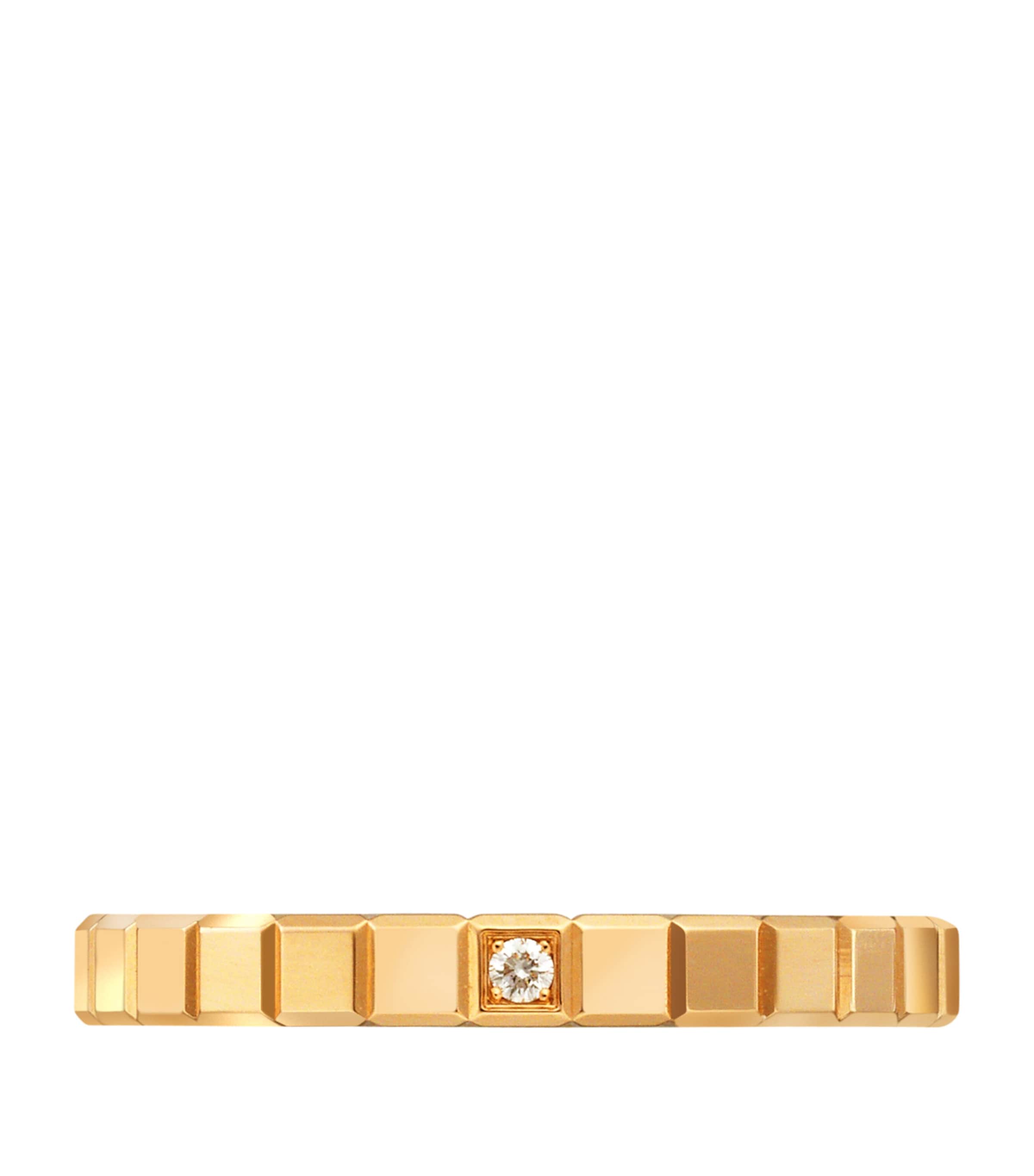 Yellow Gold and Diamond Ice Cube Ring Image 3