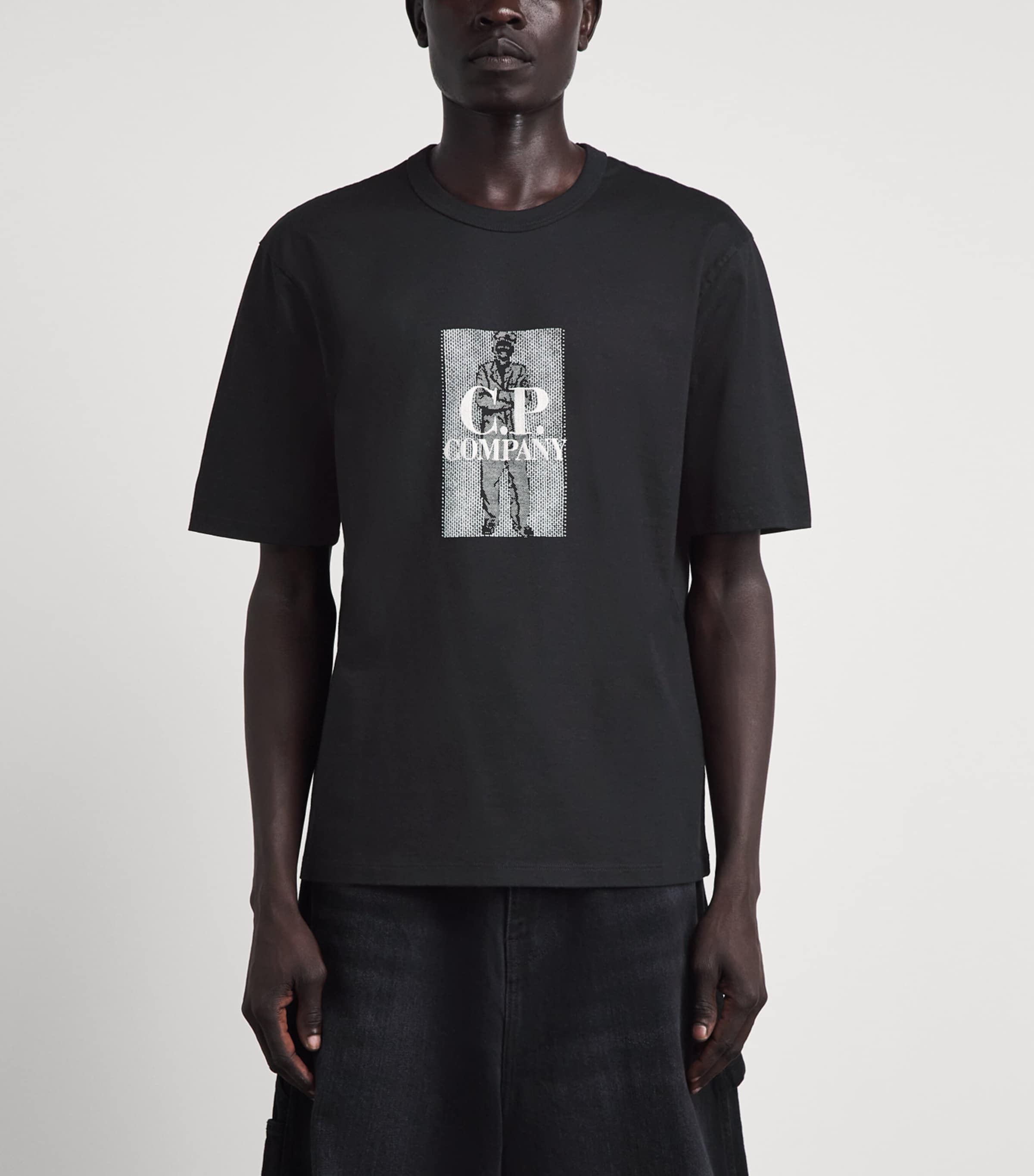 C.P. Company Mens Cotton Embroidered Logo T-Shirt Image 4