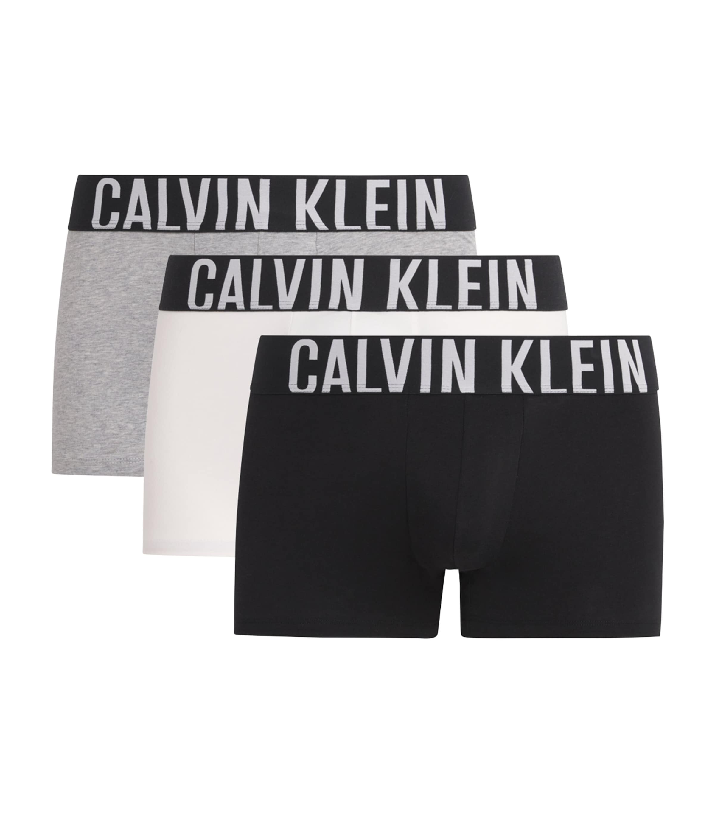Calvin Klein Mens Stretch-Cotton Intense Power Trunks (Pack of 3) Multi Image 1