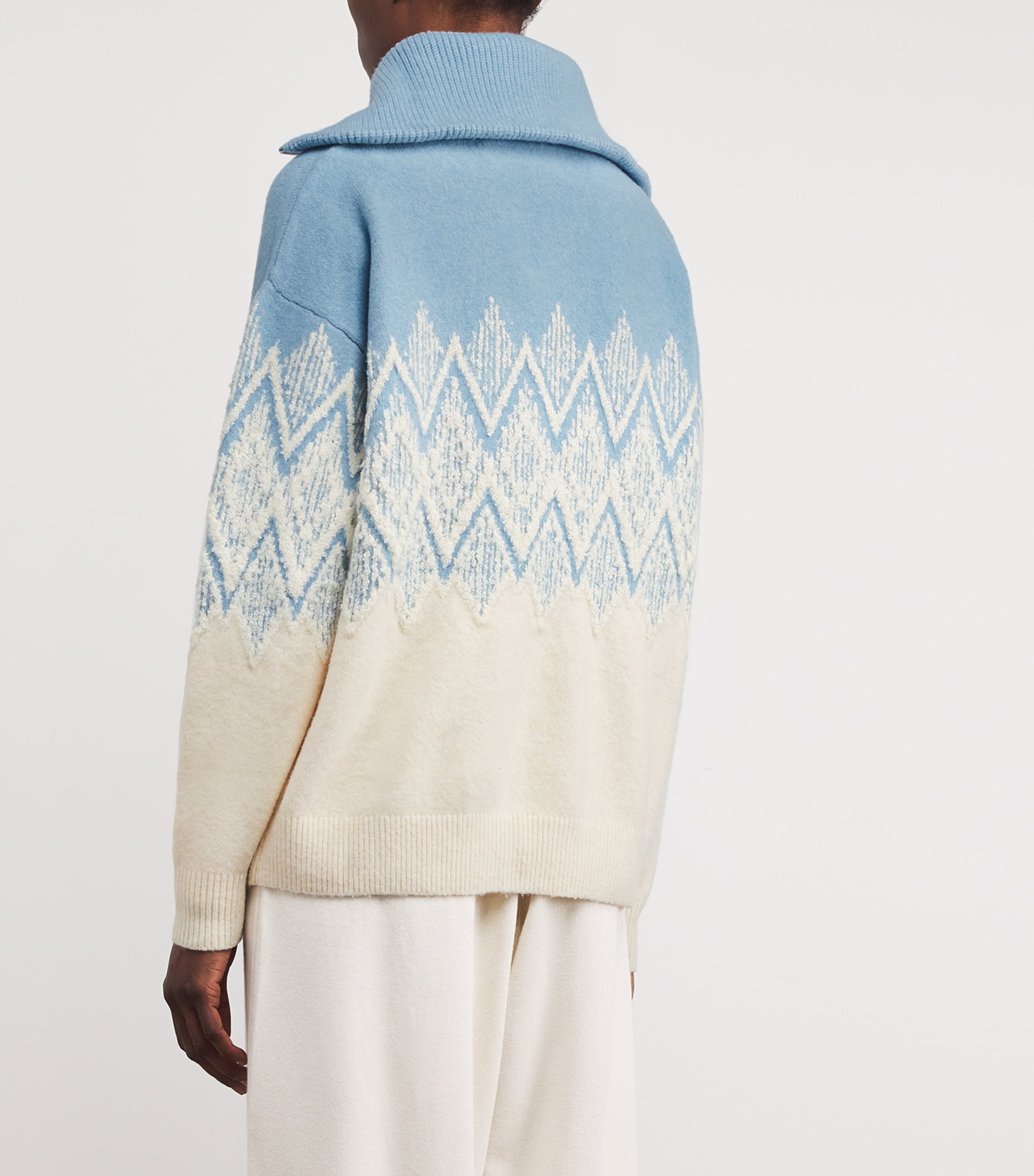 Quarter-Zip Hedda Sweater ASHLEY BLUE Image 4