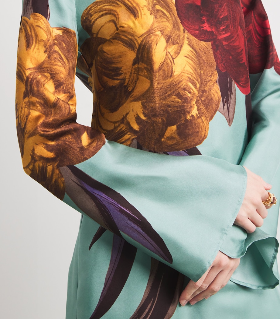 Silk Supreme Swing Mini Dress BU01PEONY PLACEE Image 7