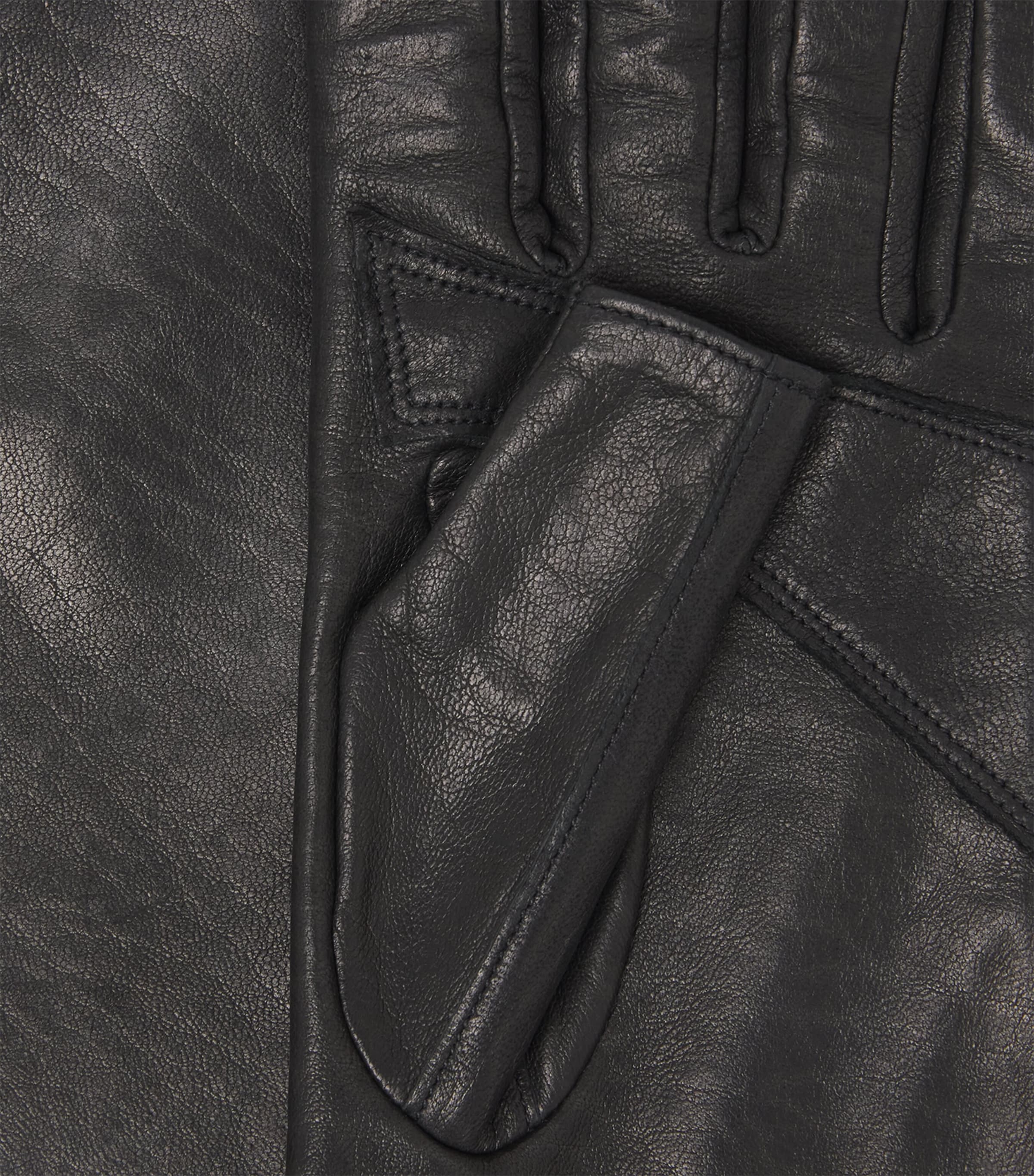 Rick Owens Leather Flared Gloves Black Image 3