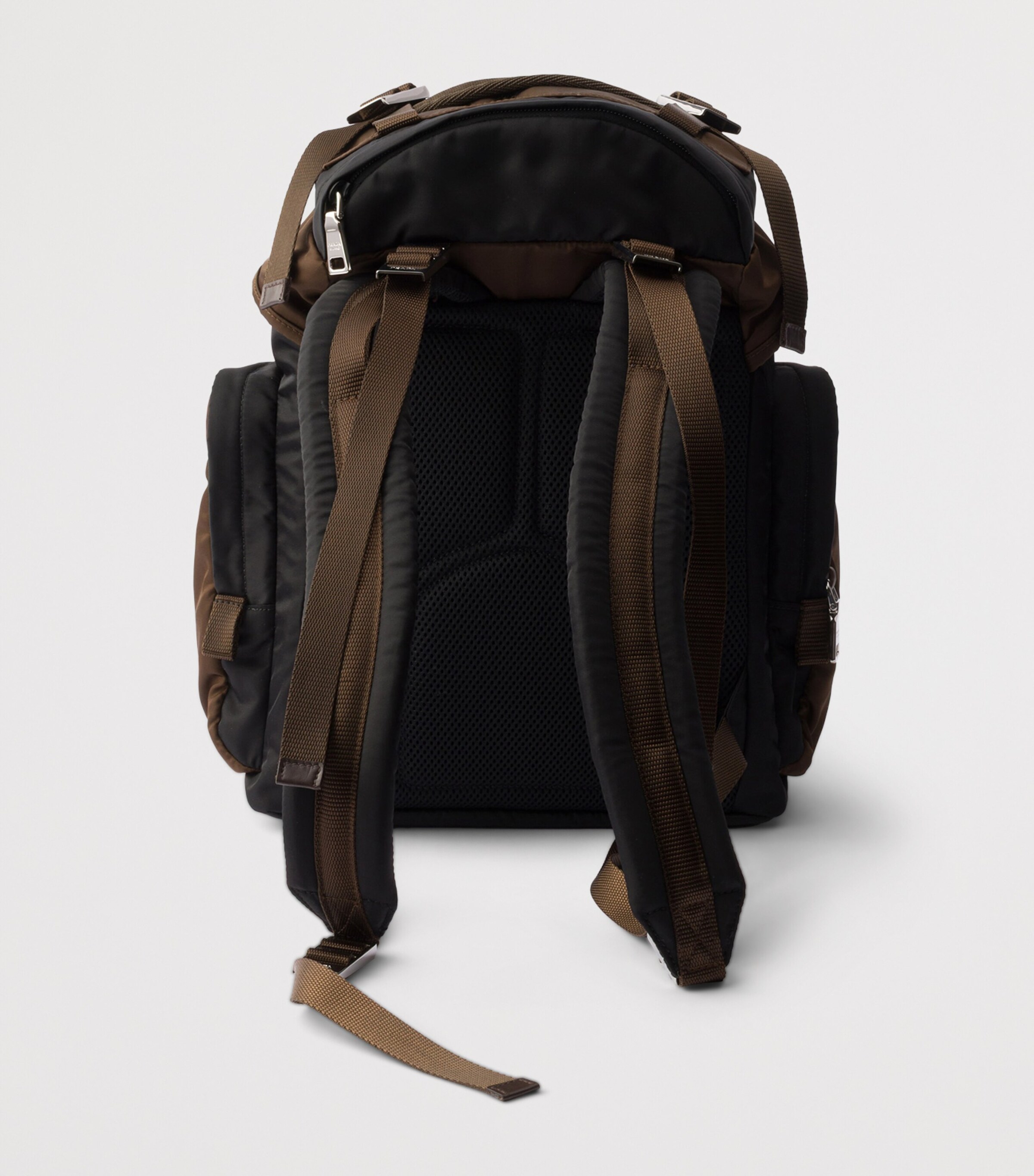 Prada Re-Nylon and Saffiano Leather Backpack Image 3
