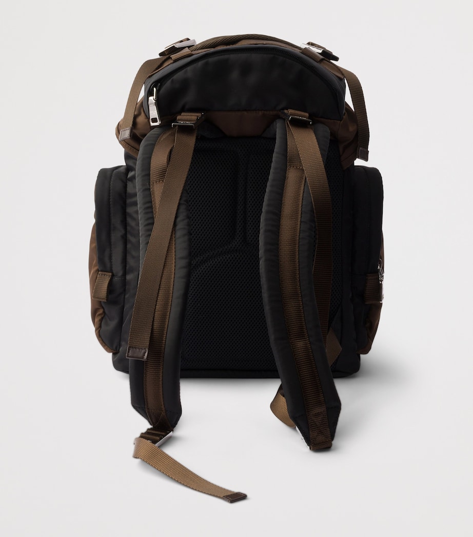 Prada Re-Nylon and Saffiano Leather Backpack Image 3