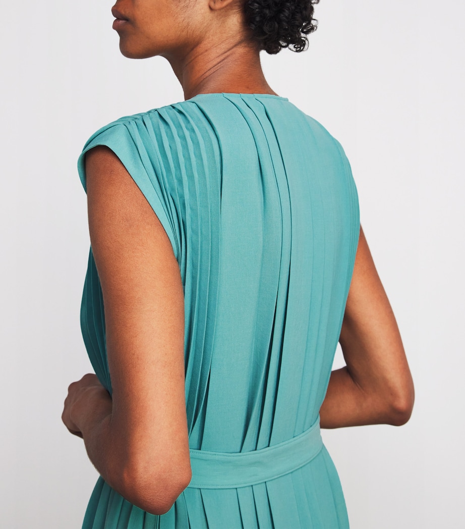 Plissé Davide Midi Dress LAGOON Image 6