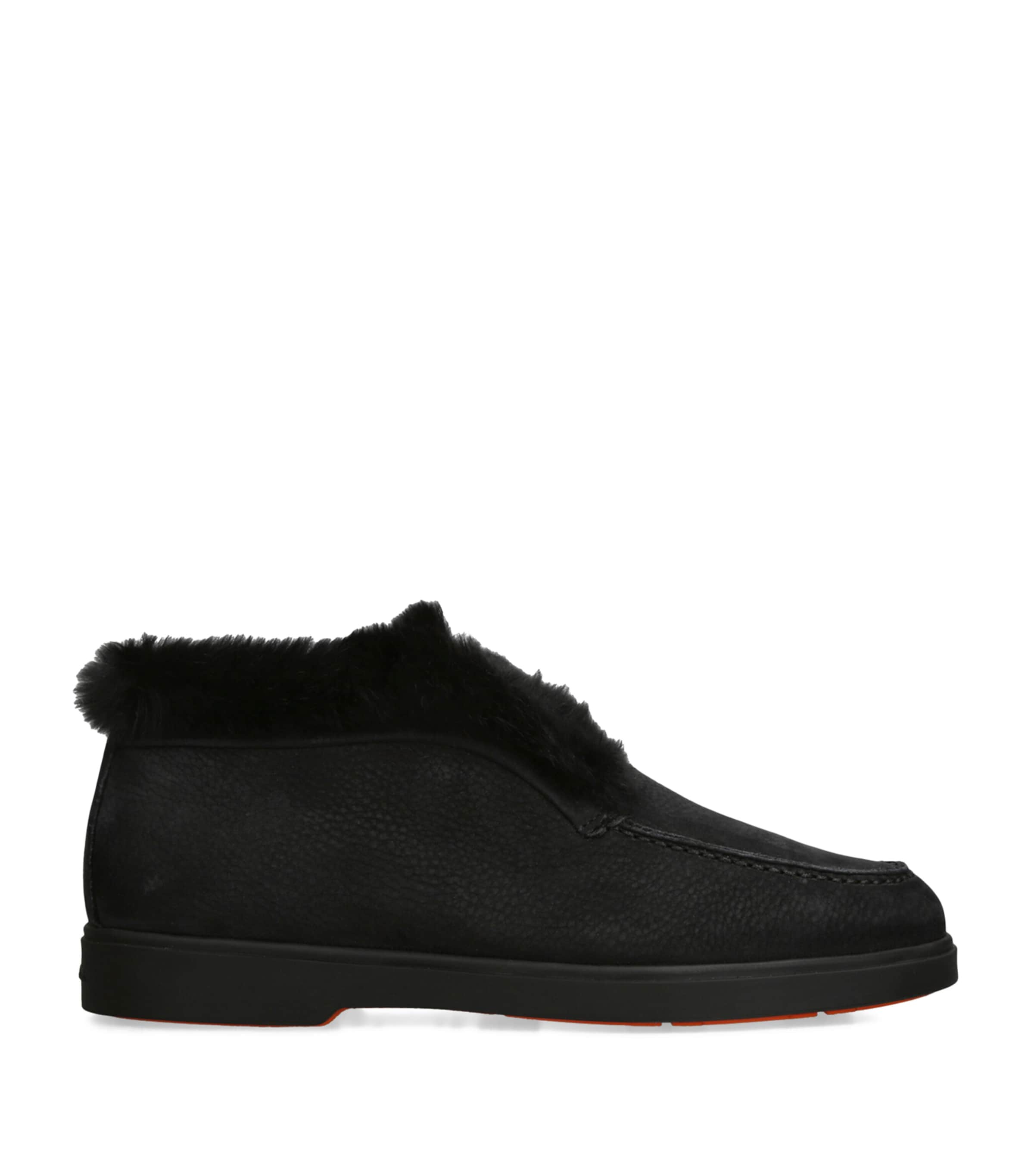 Suede Hadeel Ankle Boots BLACK Image 1