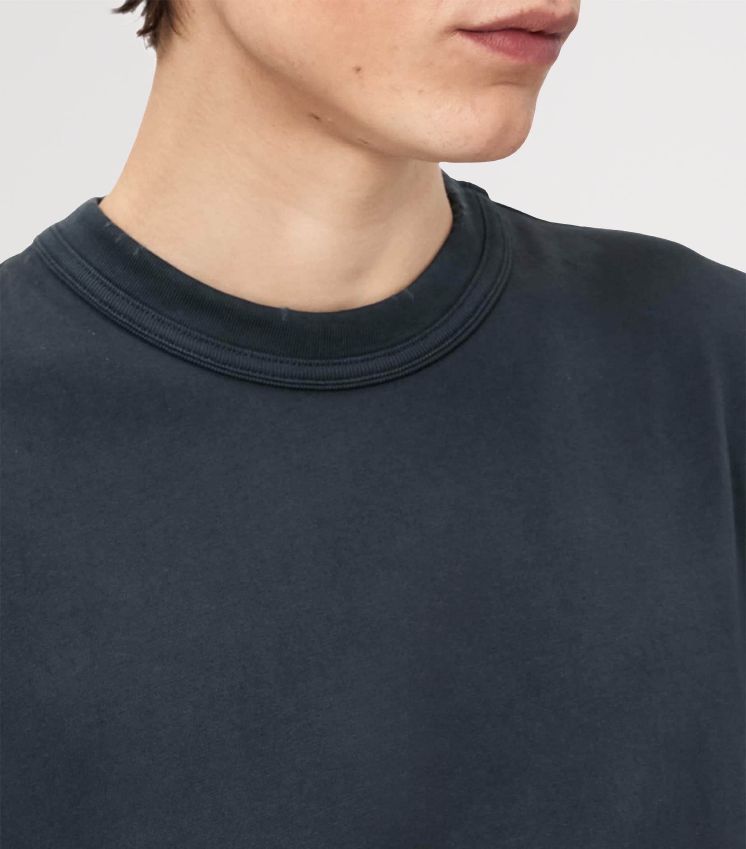 AllSaints Mens Cotton Sleeveless Cole T-Shirt Washed Black Image 5