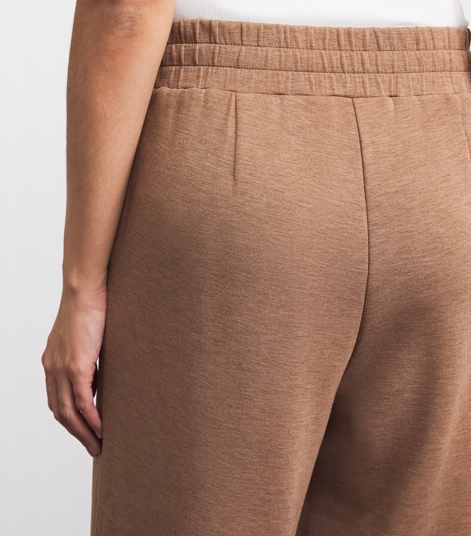 Varley Womens The Extra Wide Leg Trousers Golden Bronze Marl Image 3