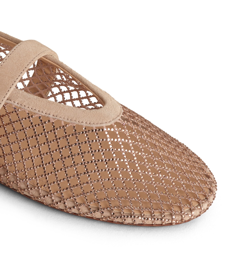 Alaïa Mesh Ballet Flats Nude Image 4
