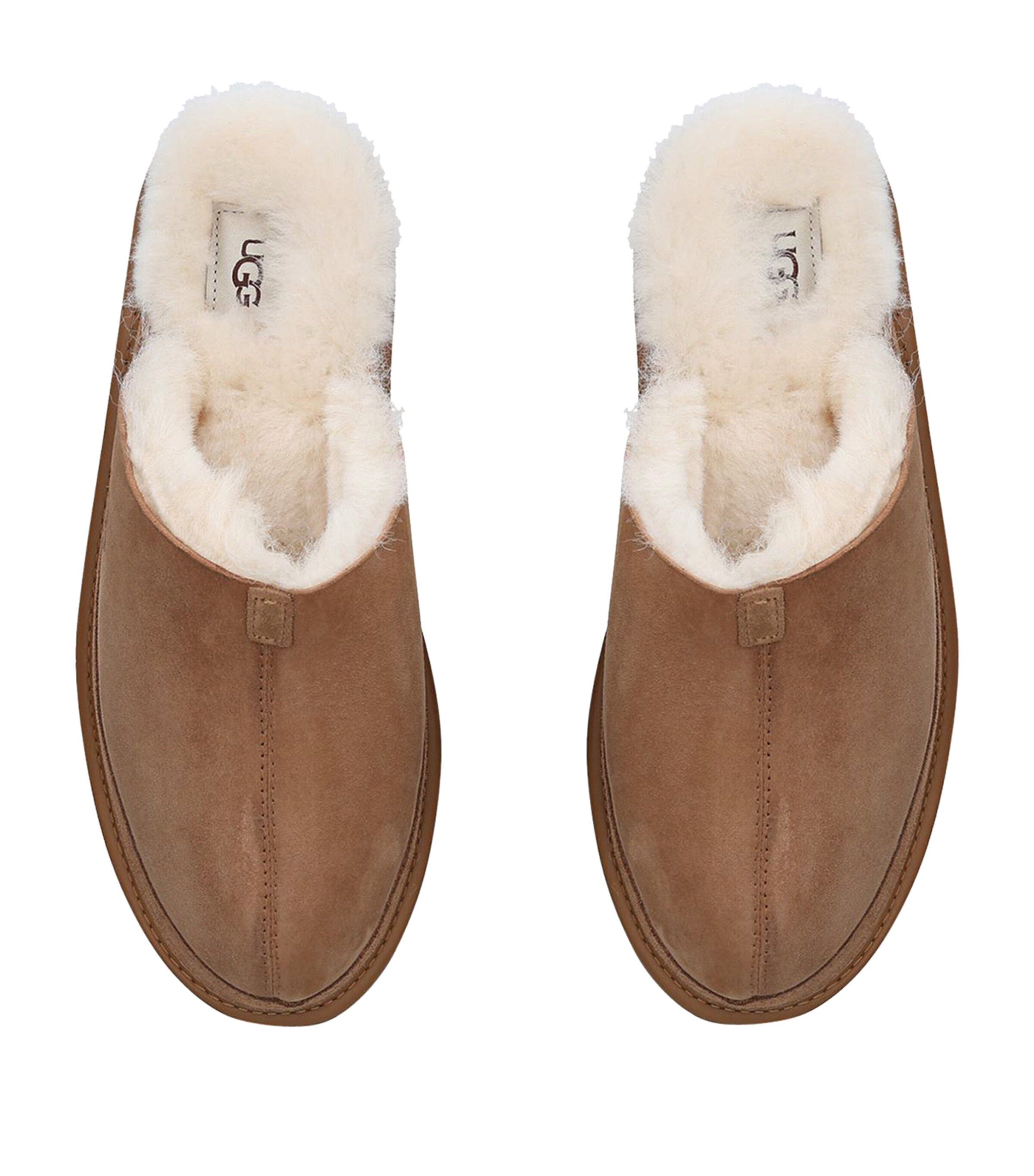 Leather Hyde Slippers TAN Image 4