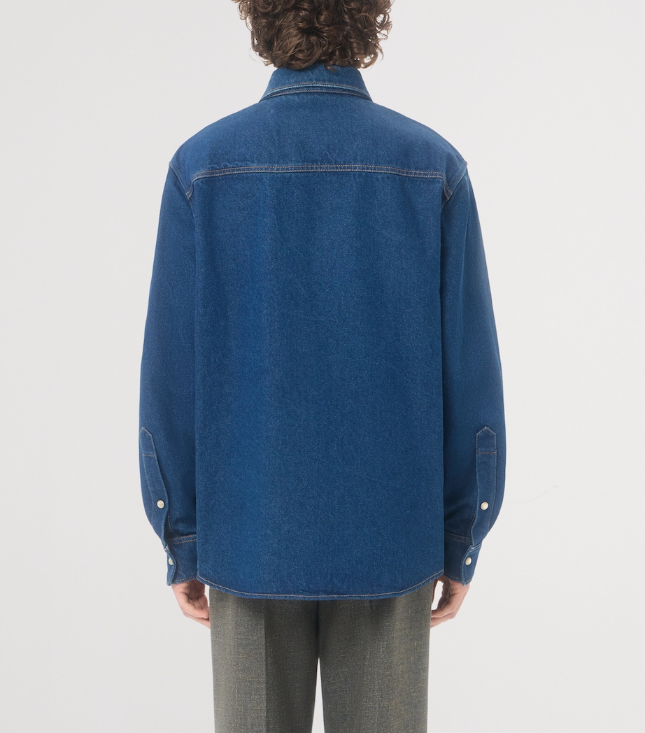 Valentino Mens Cotton Denim Shirt Image 5