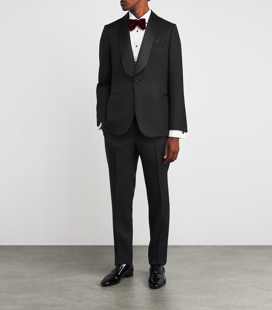 Velour Tailored Blazer 79_BLACK Image 2