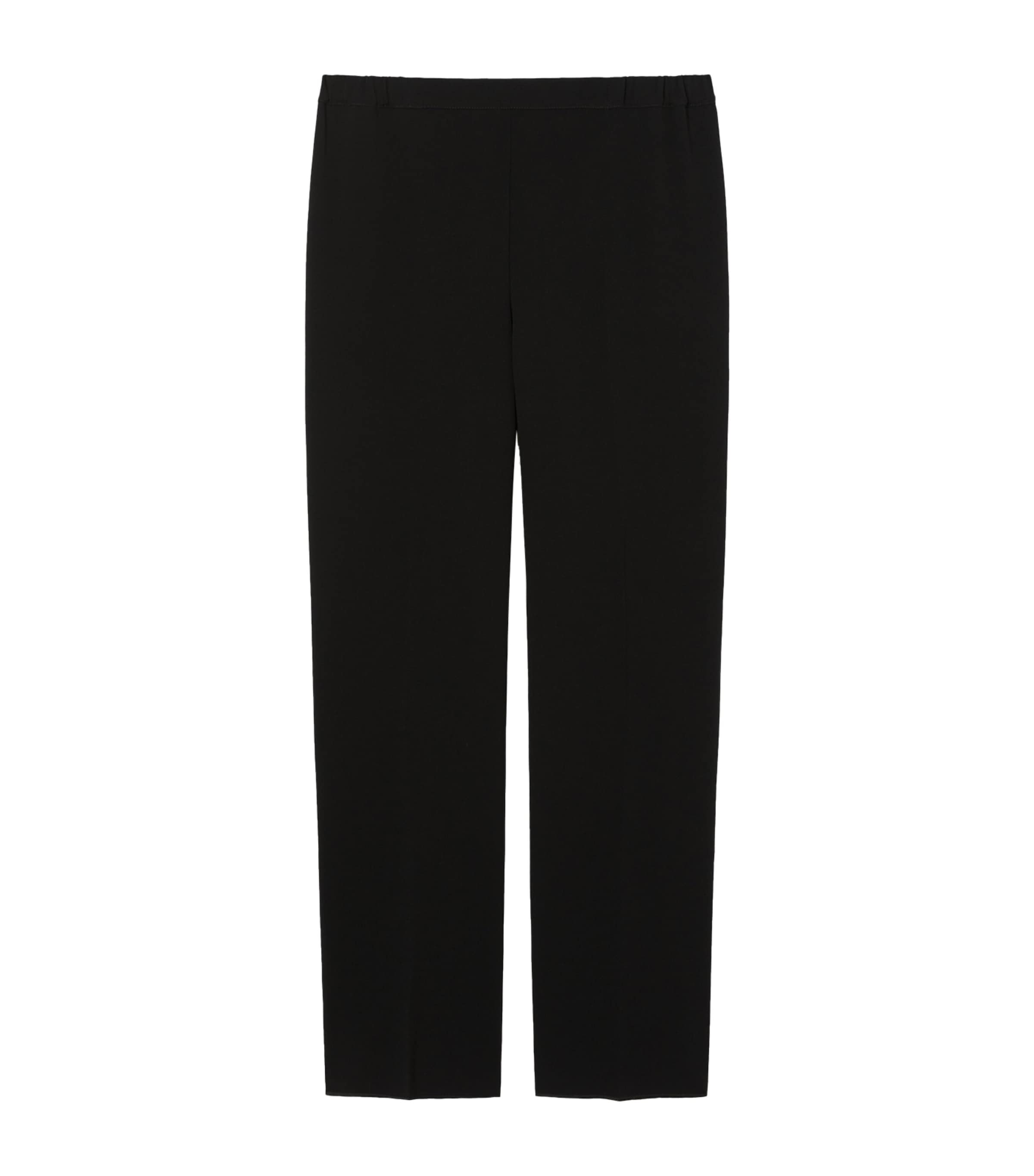Marina Rinaldi Cady Straight Trousers In Black