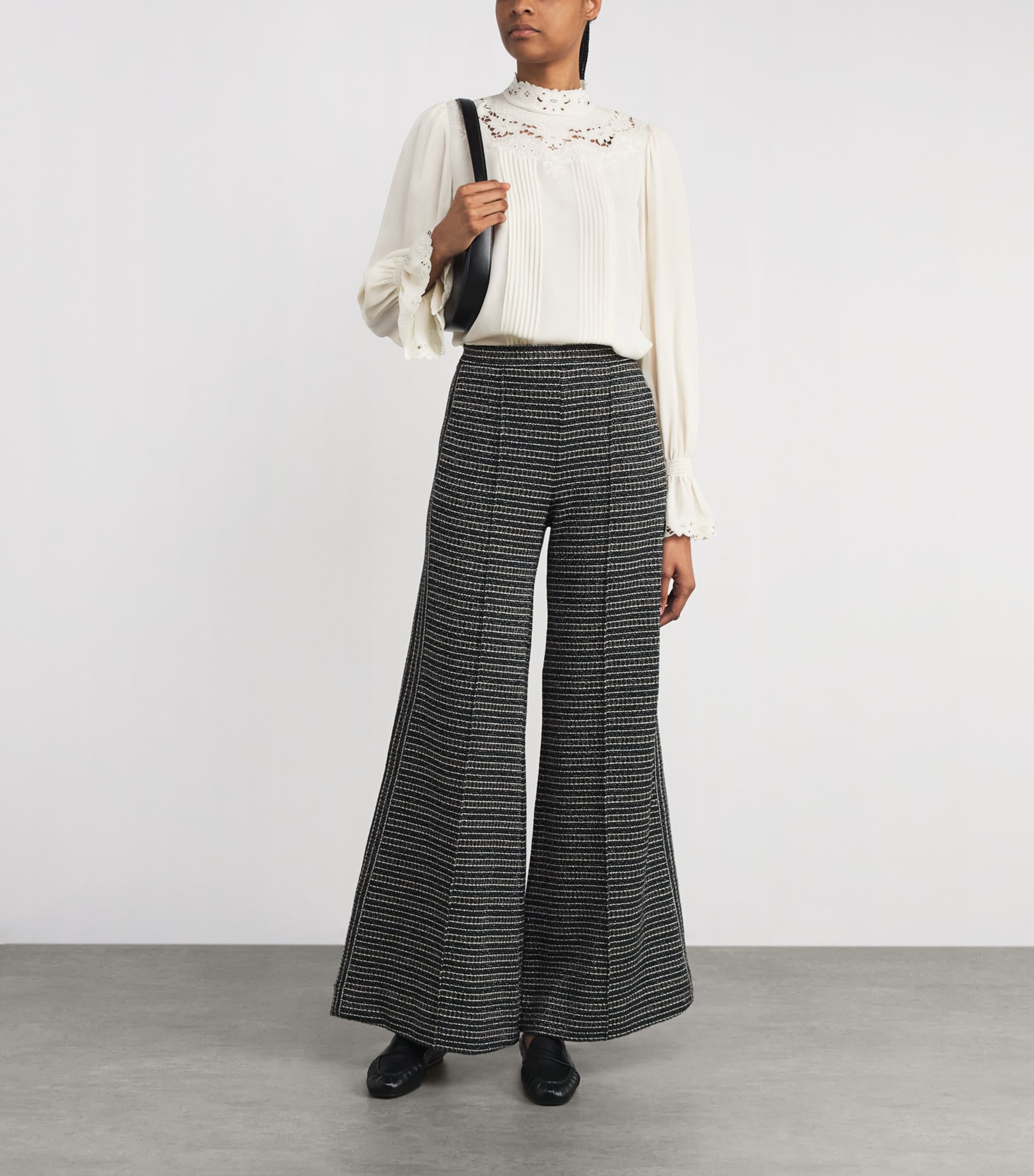 Silk Lace Blouse CREAM Image 2