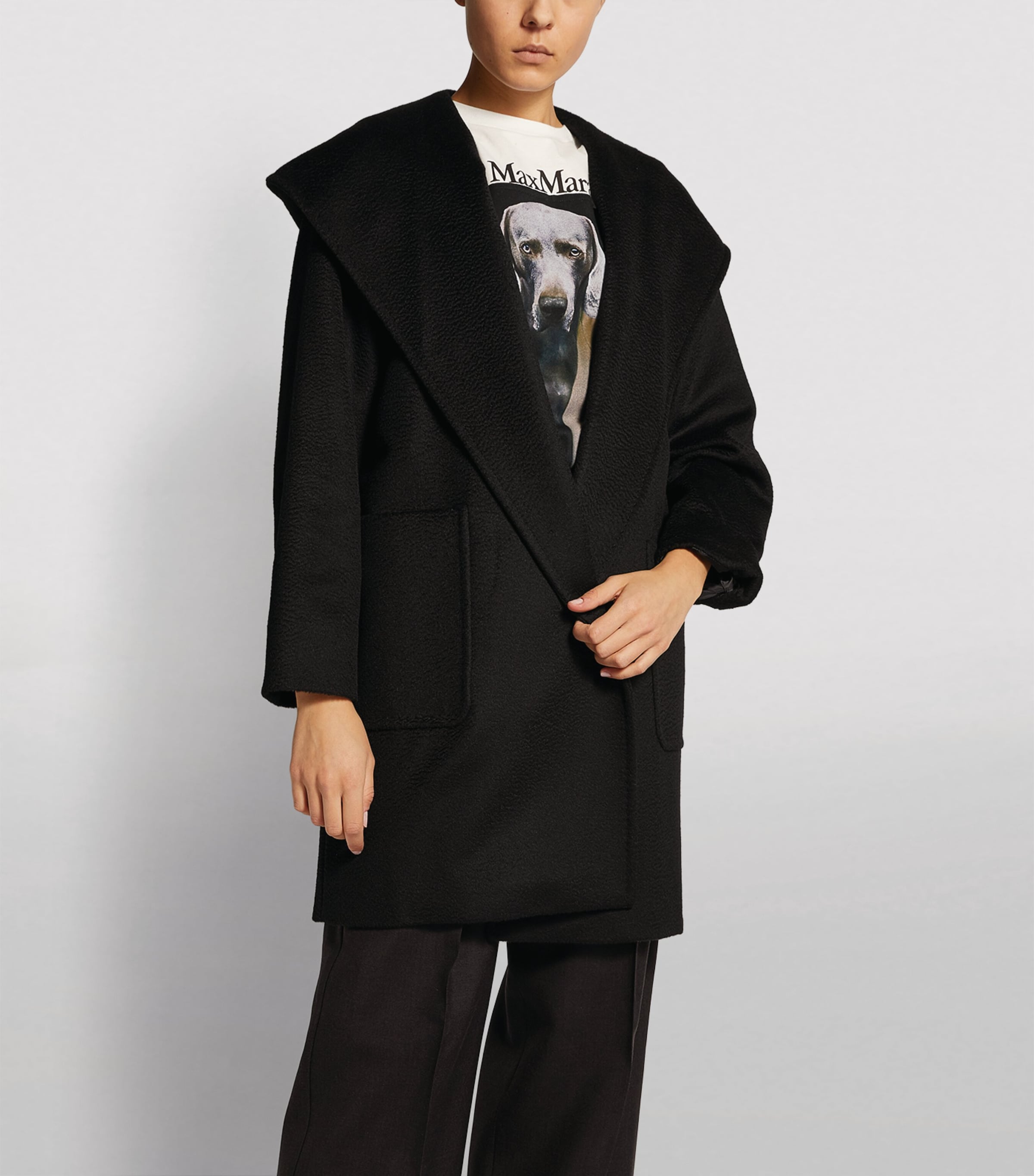 Rialto Hooded Coat BLACK Image 3