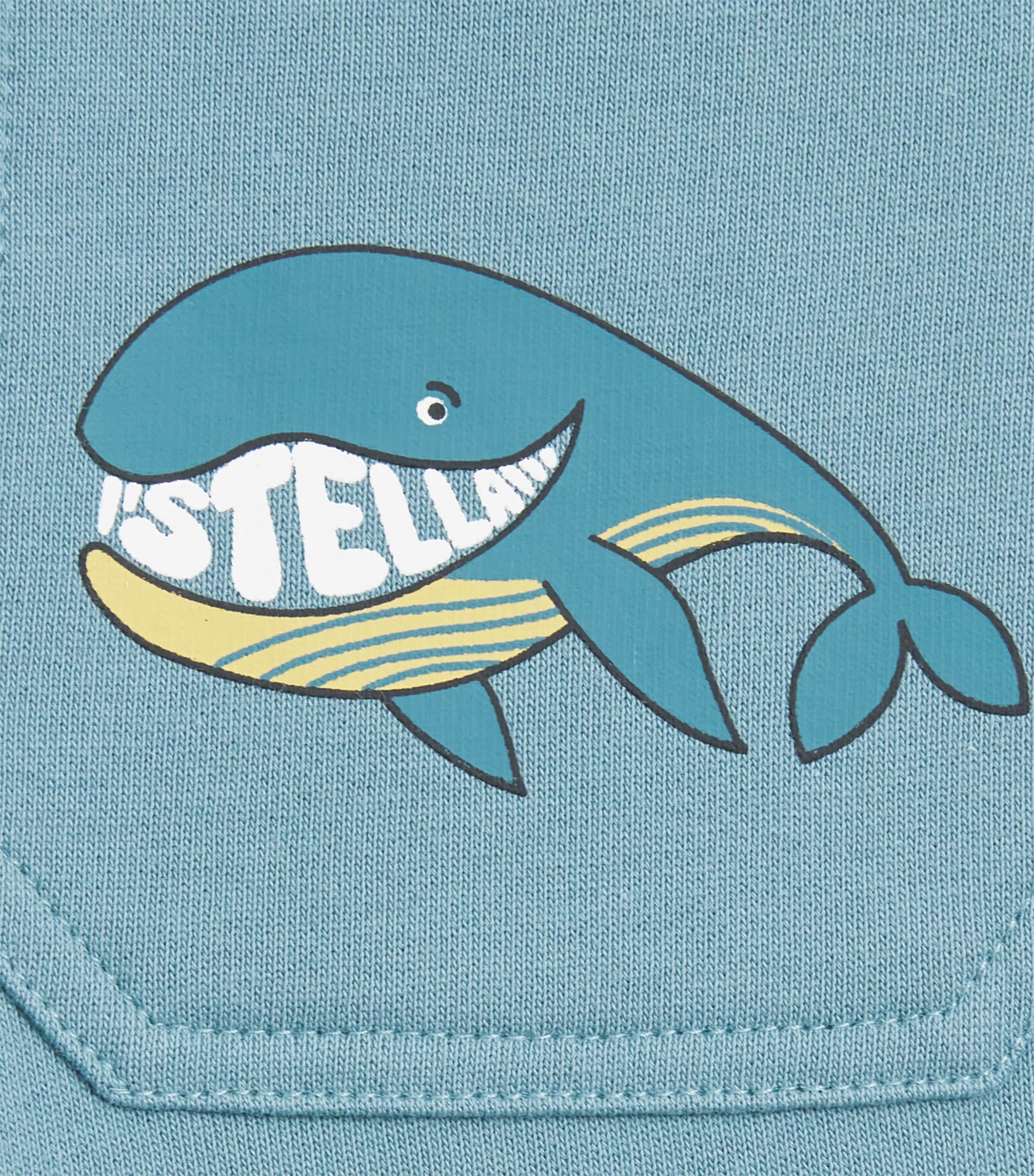 Stella McCartney Kids Cotton Whale Sweatpants (2-14 Years) Force Blue Image 3