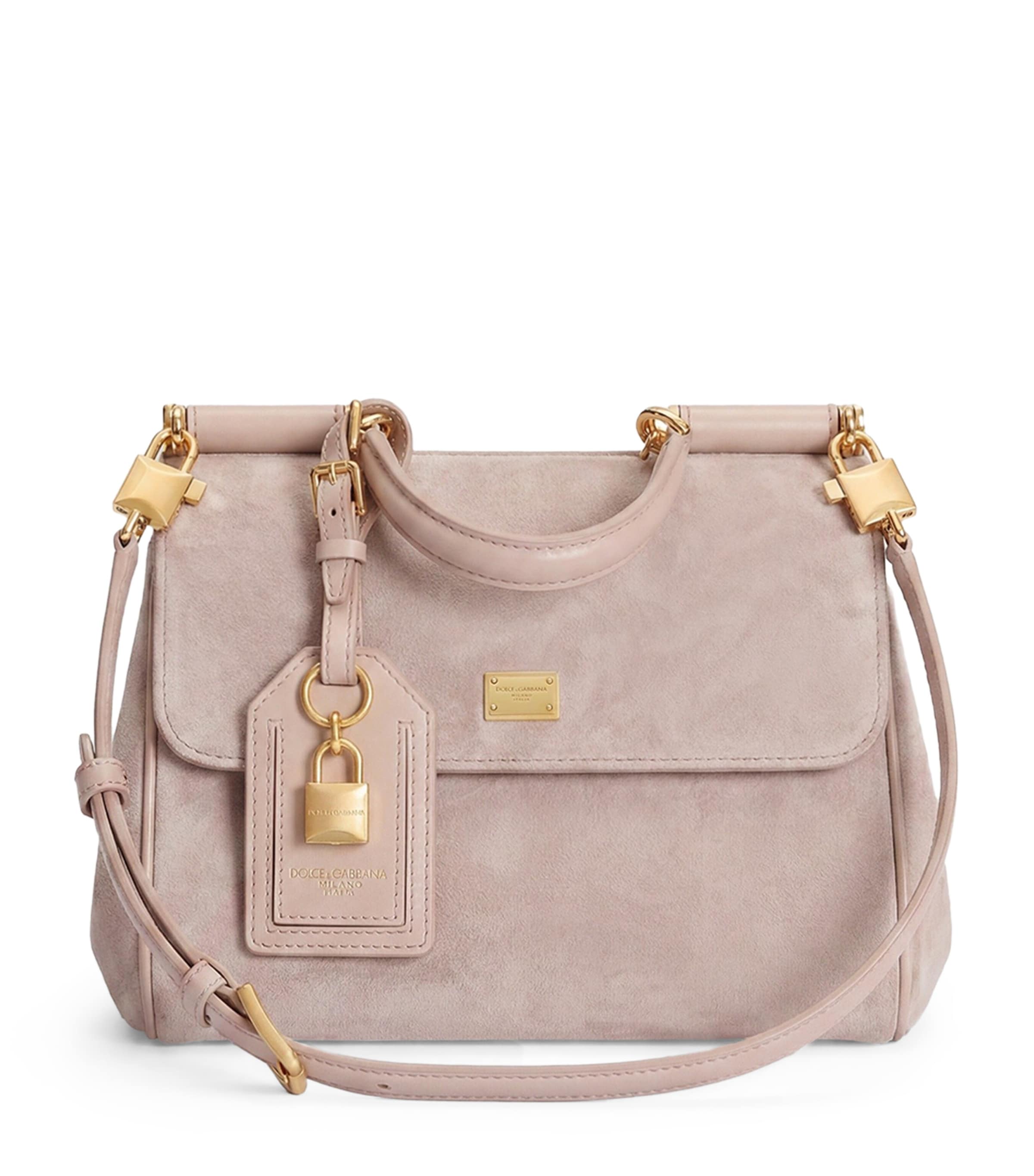 Dolce&Gabbana Suede My Sicily Top-Handle Bag Make Up/make U Image 1