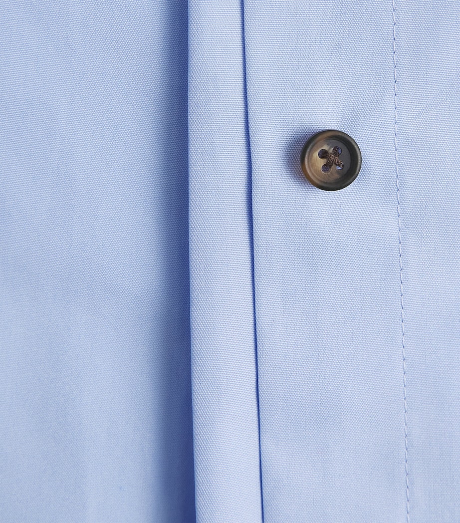 ME+EM Womens Cotton Perfectly Proportioned Shirt Pale Blue Image 6
