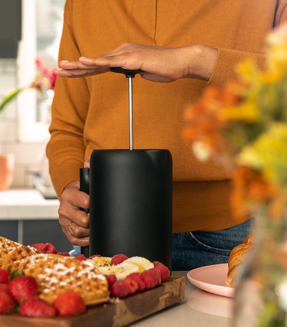 Stainless Steel Clara Cafetiere BLACK / WOOD Image 5