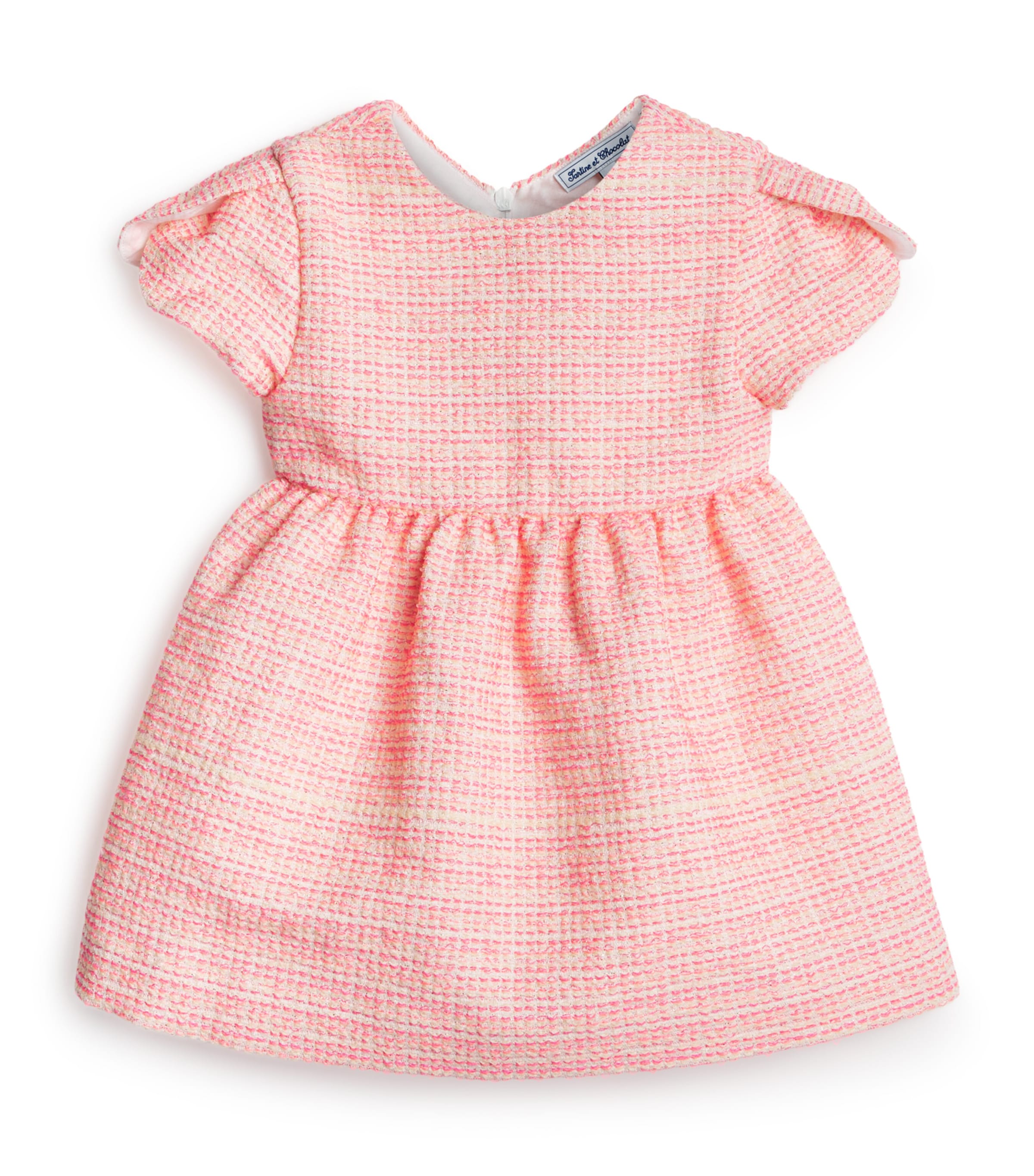 Tweed Jacquard Dress (3 Months – 4 Years) 35BOUGAINVILLIER Image 1
