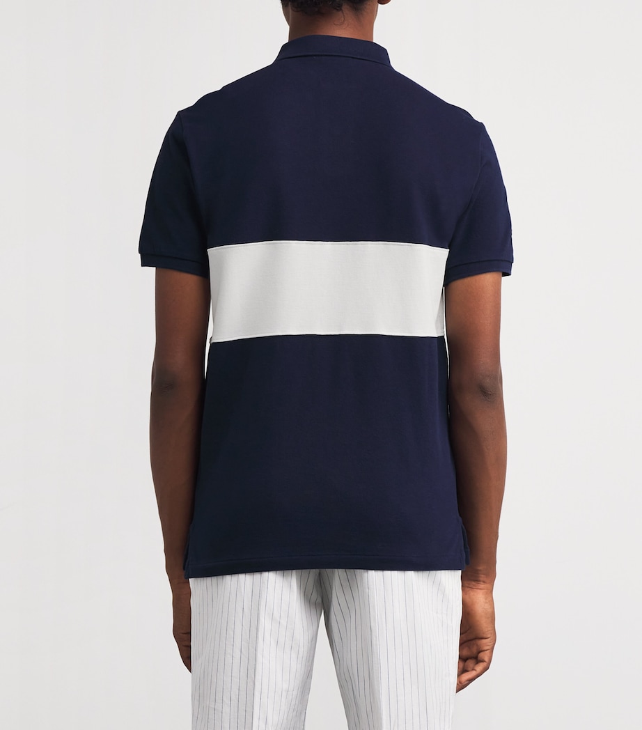 Cotton Big Polo Pony Polo Shirt NAVY Image 4