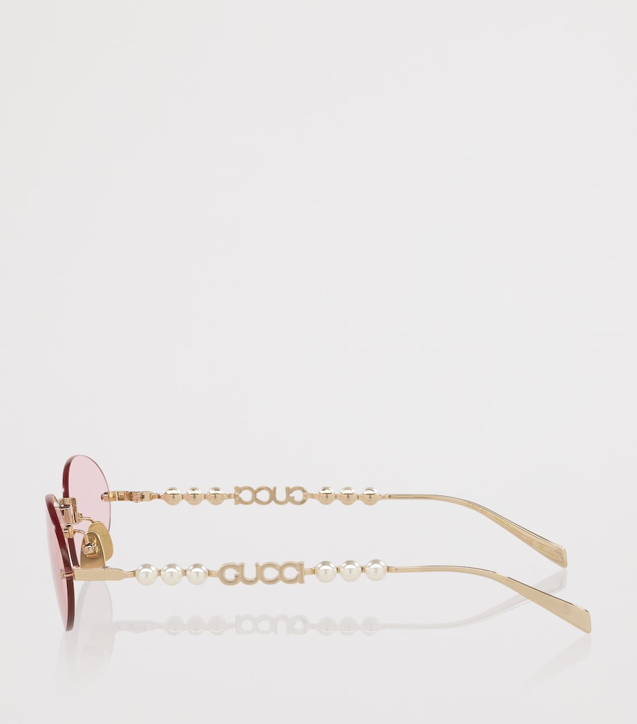 Metal Round Sunglasses 2300R1 Image 3