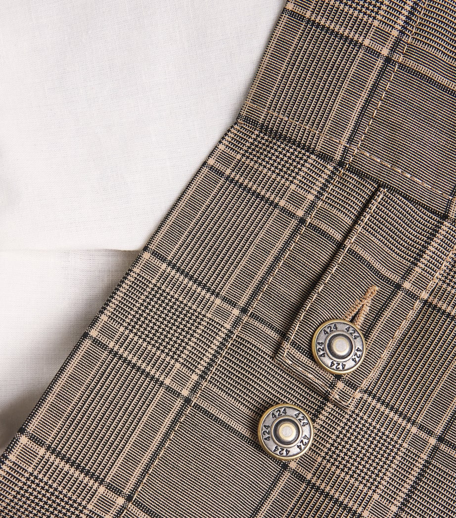 Cotton-Blend Check Chore Jacket BROWN CHECK Image 5