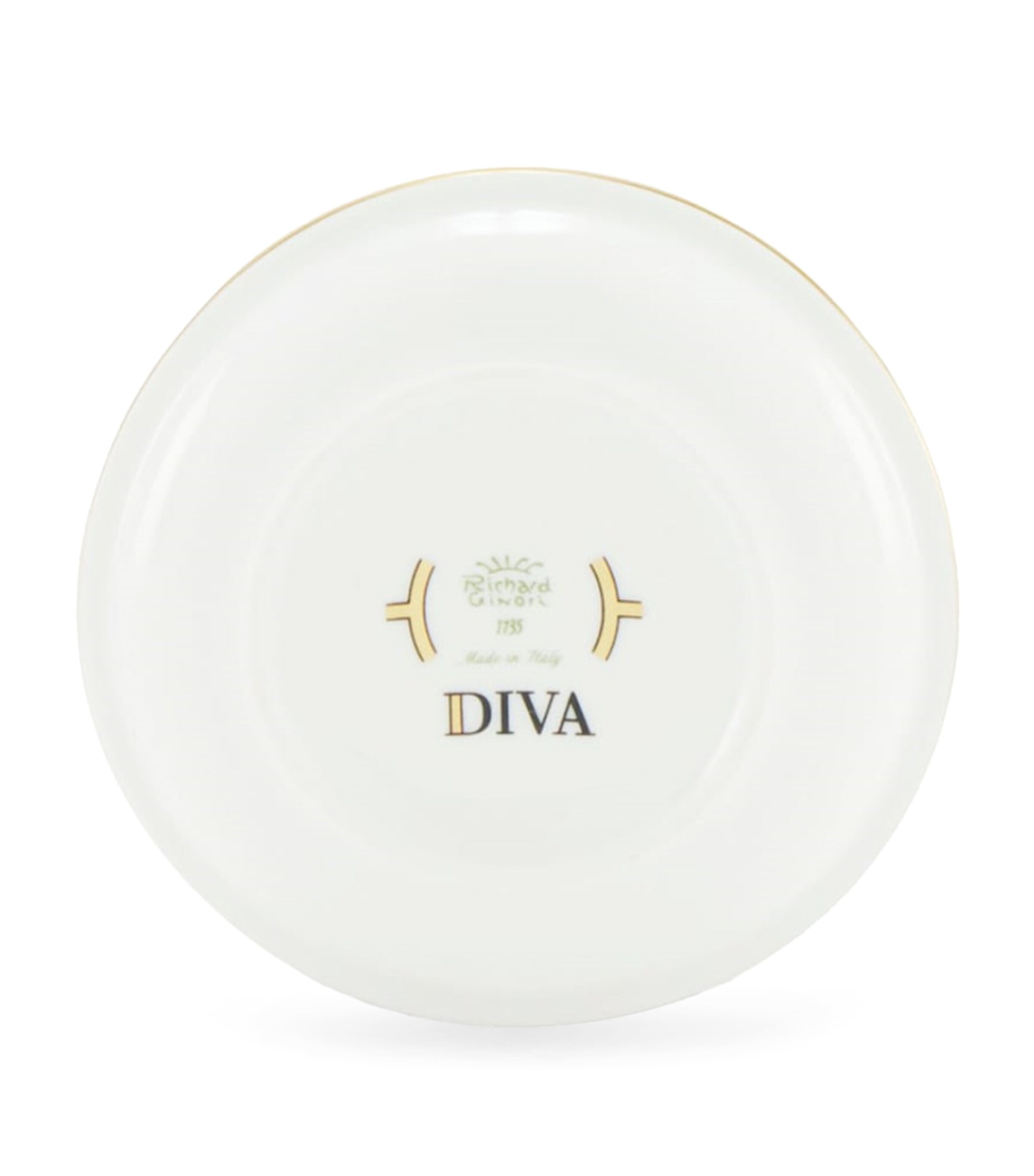 Porcelain Colonna Diva Giallo Butter Dish (10cm) G00134901 Image 3