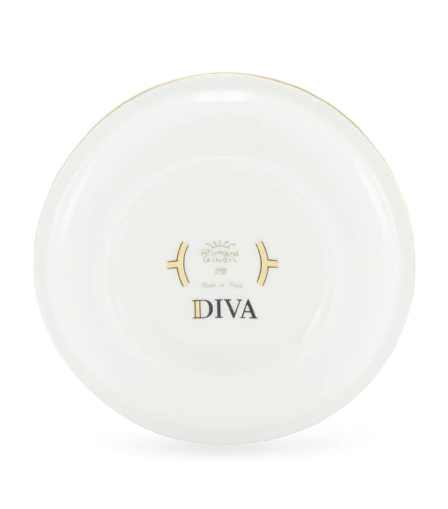 Porcelain Colonna Diva Giallo Butter Dish (10cm) G00134901 Image 3