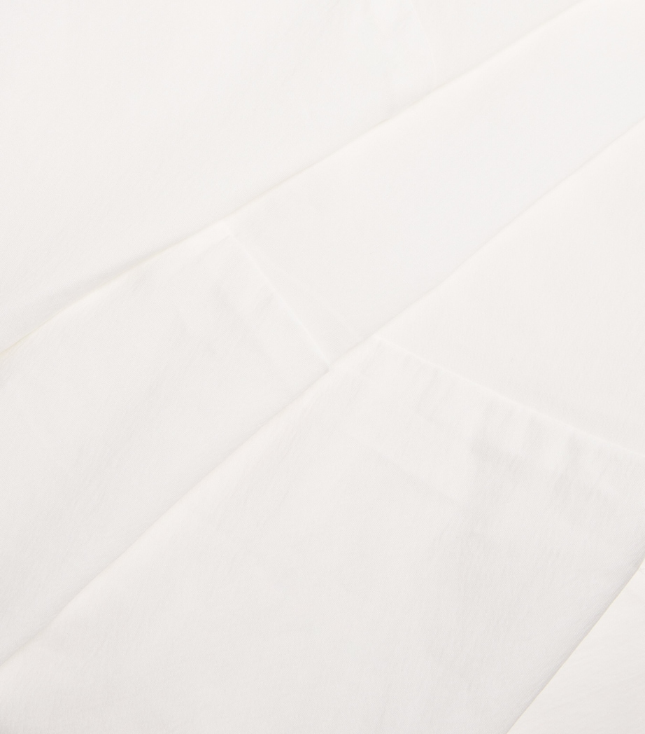 Cotton-Blend Halterneck Midi Dress WHITE Image 5