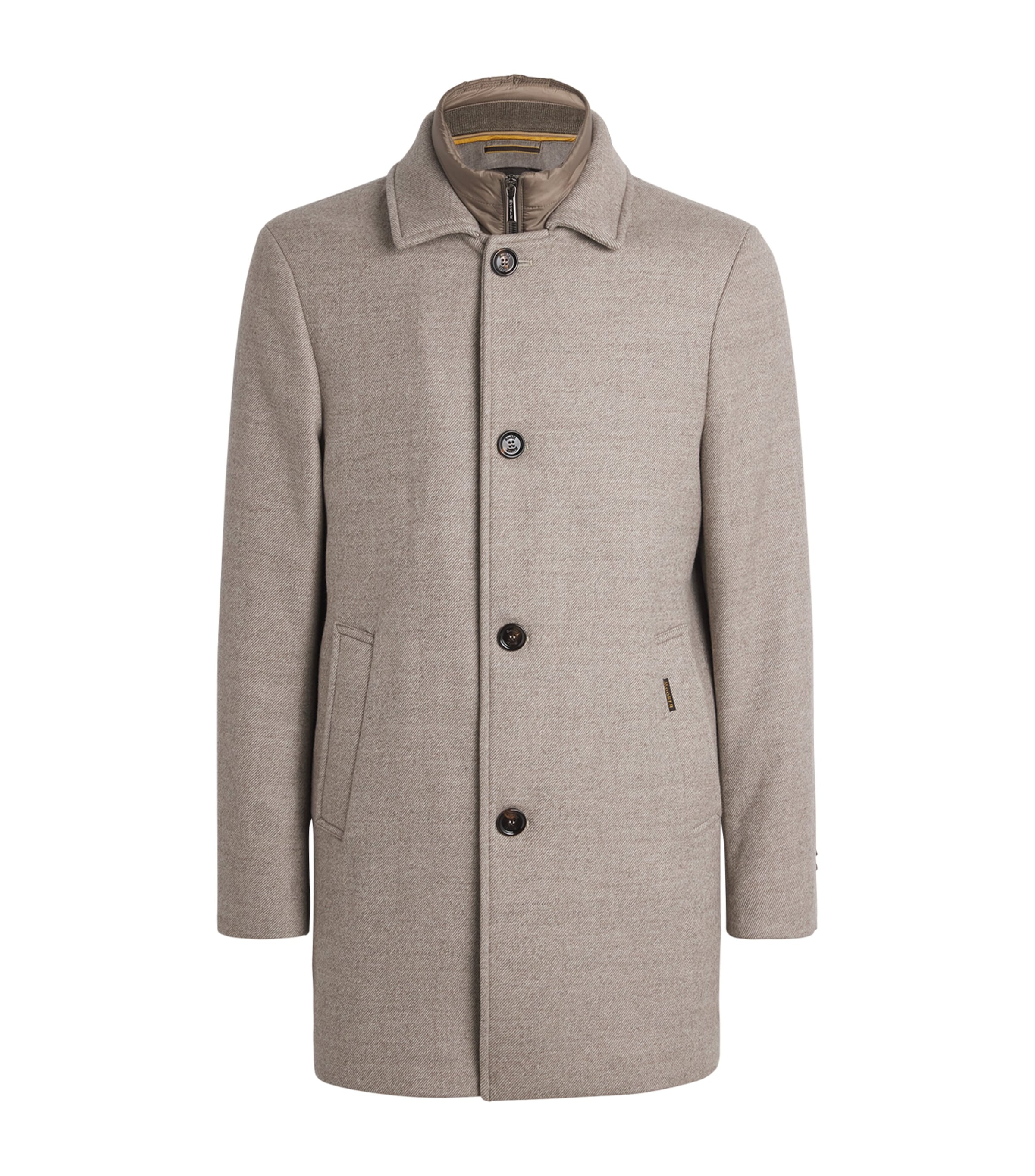 Moorer Mens Virgin Wool Monferrato-LP Coat Avana Image 1